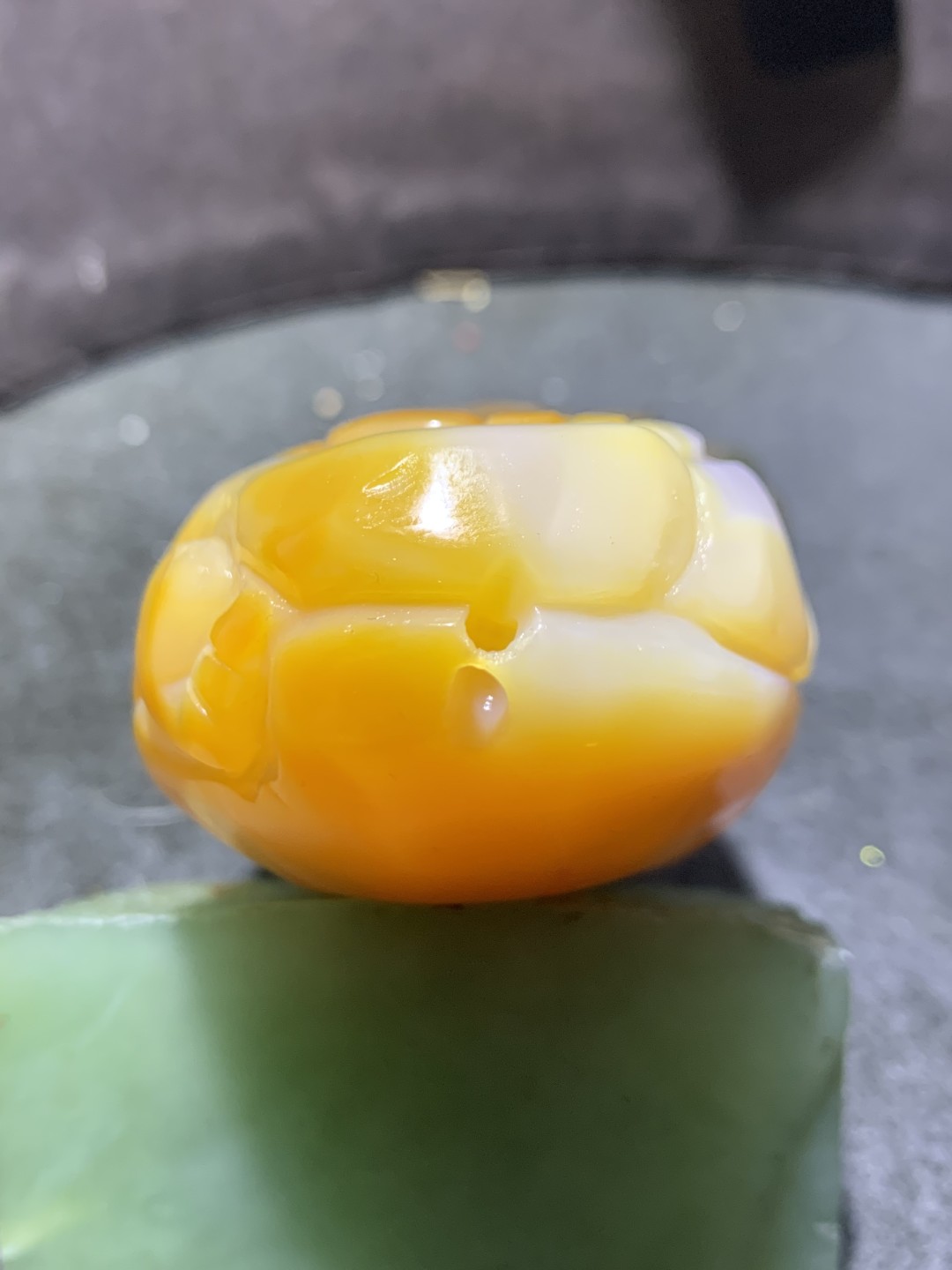 重器天然晶洞马达加斯加高玉化玛瑙手工雕刻如意招财貔貅把件一个