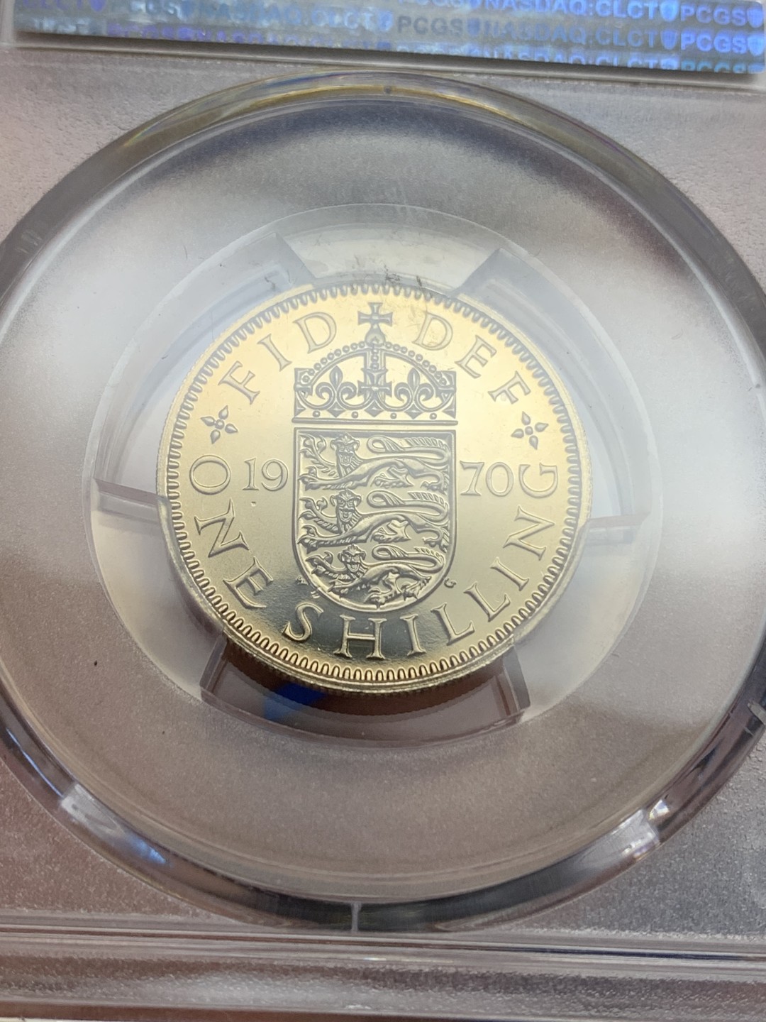 《竞宝斋》第150场-周日，周一，周四 3场 (全场包邮) PCGS PR67 1970年英国精制1先令 12进制关门精制币