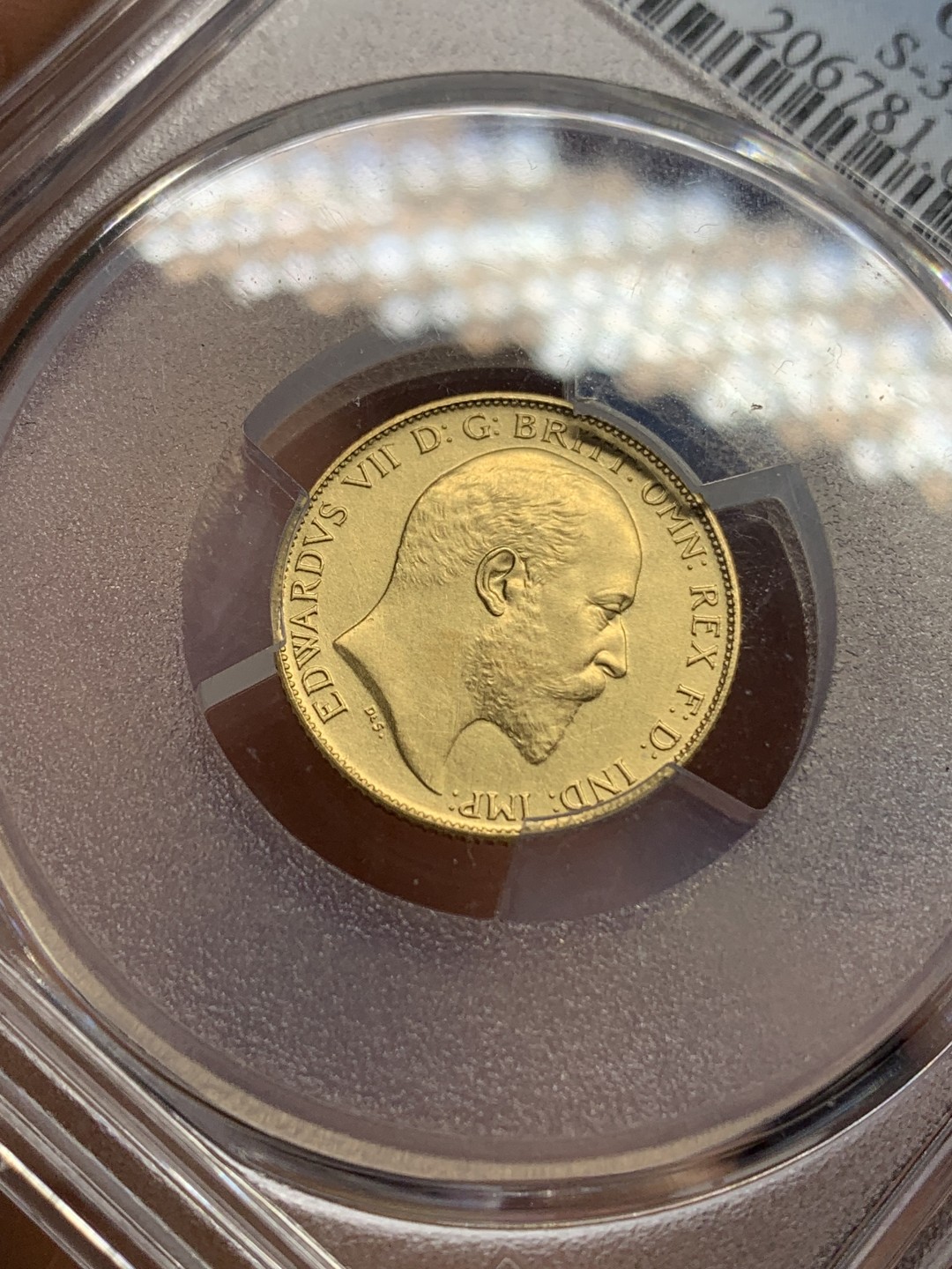 《竞宝斋》第150场-周日，周一，周四 3场 (全场包邮) PCGS-PR62matte 1902年 爱德华七世 半索维林 马剑金币 还是精制的好，看着舒服