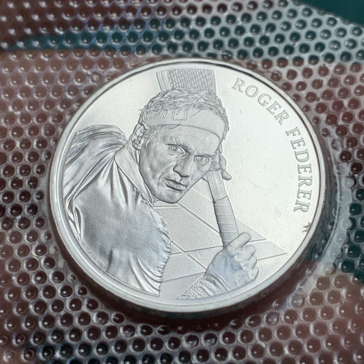 《竞宝斋》第150场-周日，周一，周四 3场 (全场包邮) 瑞士 20法郎 费德勒纪念 银币 原封装 无刮痕无白斑 费德勒粉丝可自藏