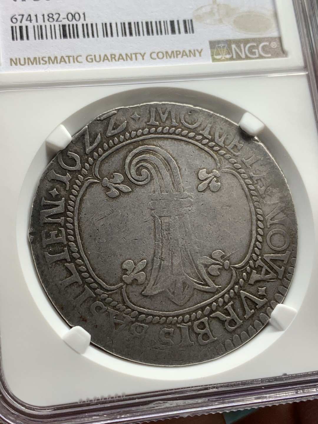 《竞宝斋》第150场-周日，周一，周四 3场 (全场包邮) NGC-VF30冠军分 瑞士 1622年 1泰勒 银币 神圣罗马帝国下属瑞士自由联邦巴塞尔大银 正面市徽背面帝国鹰 稀有品种