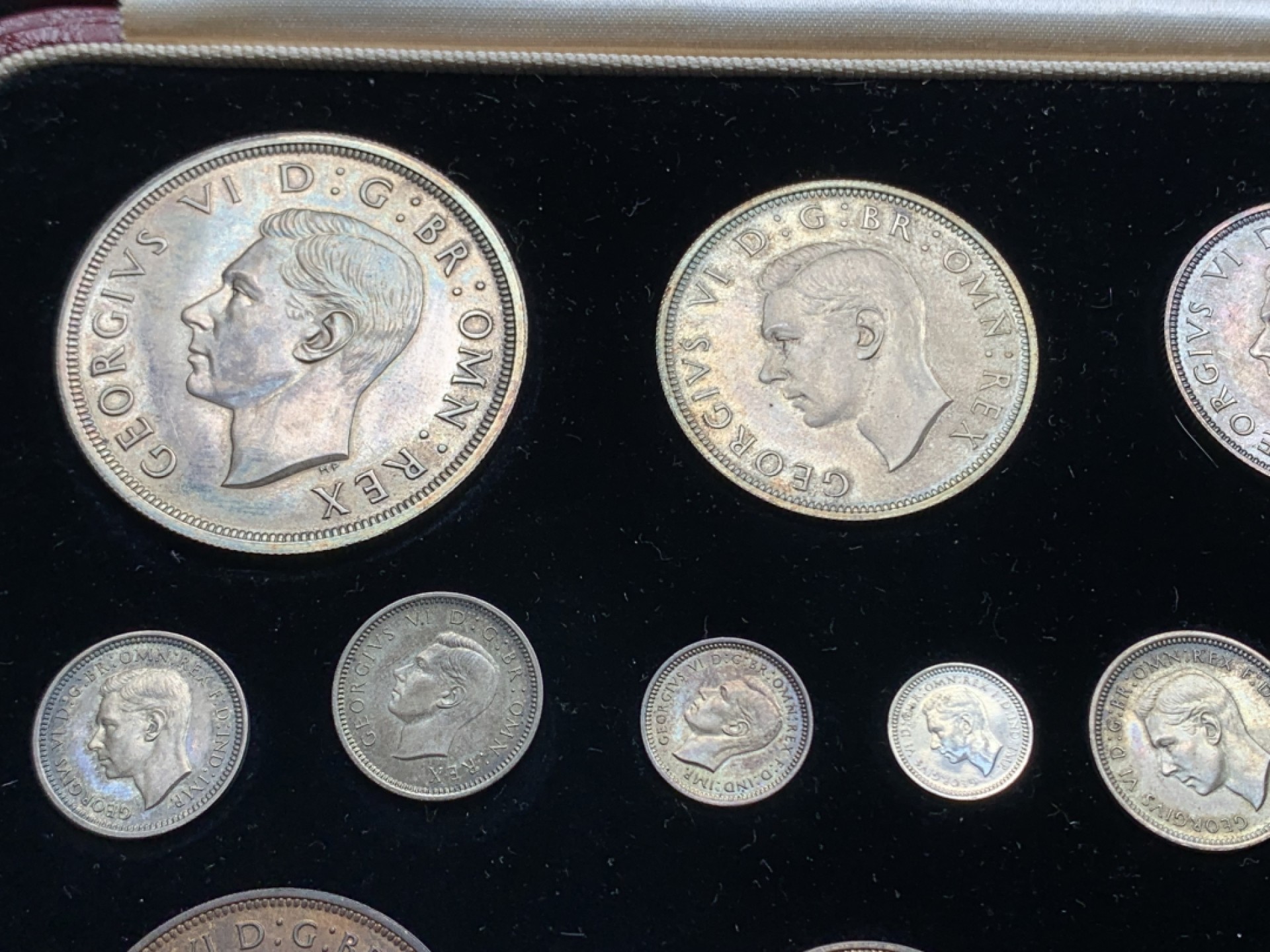 《竞宝斋》第150场-周日，周一，周四 3场 (全场包邮) 英国 1937 乔六登基纪念 15枚装套币  含洗脚币一套 目测为精制