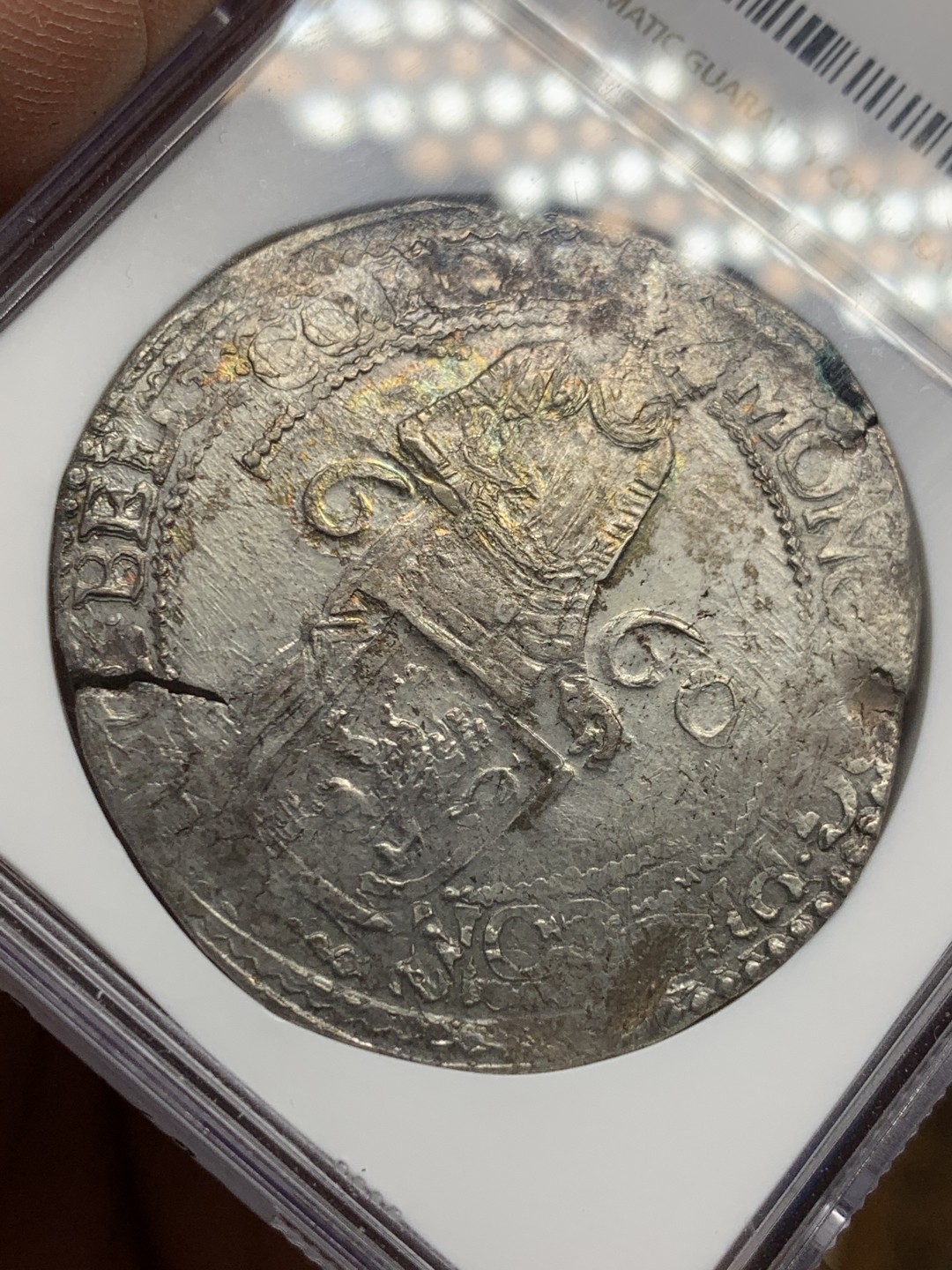 《竞宝斋》第150场-周日，周一，周四 3场 (全场包邮) NGC AU荷兰 1660年 乌特勒支 早期1杜卡特武士 大银币 少见早期，常见17××年晚期版本