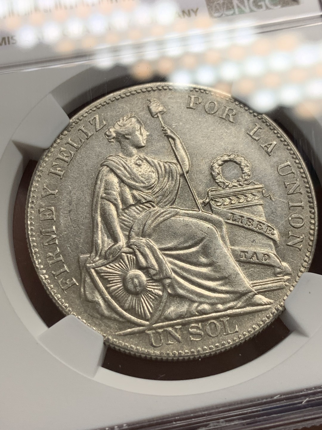 《竞宝斋》第150场-周日，周一，周四 3场 (全场包邮) NGC AU55秘鲁1934年一索尔银币