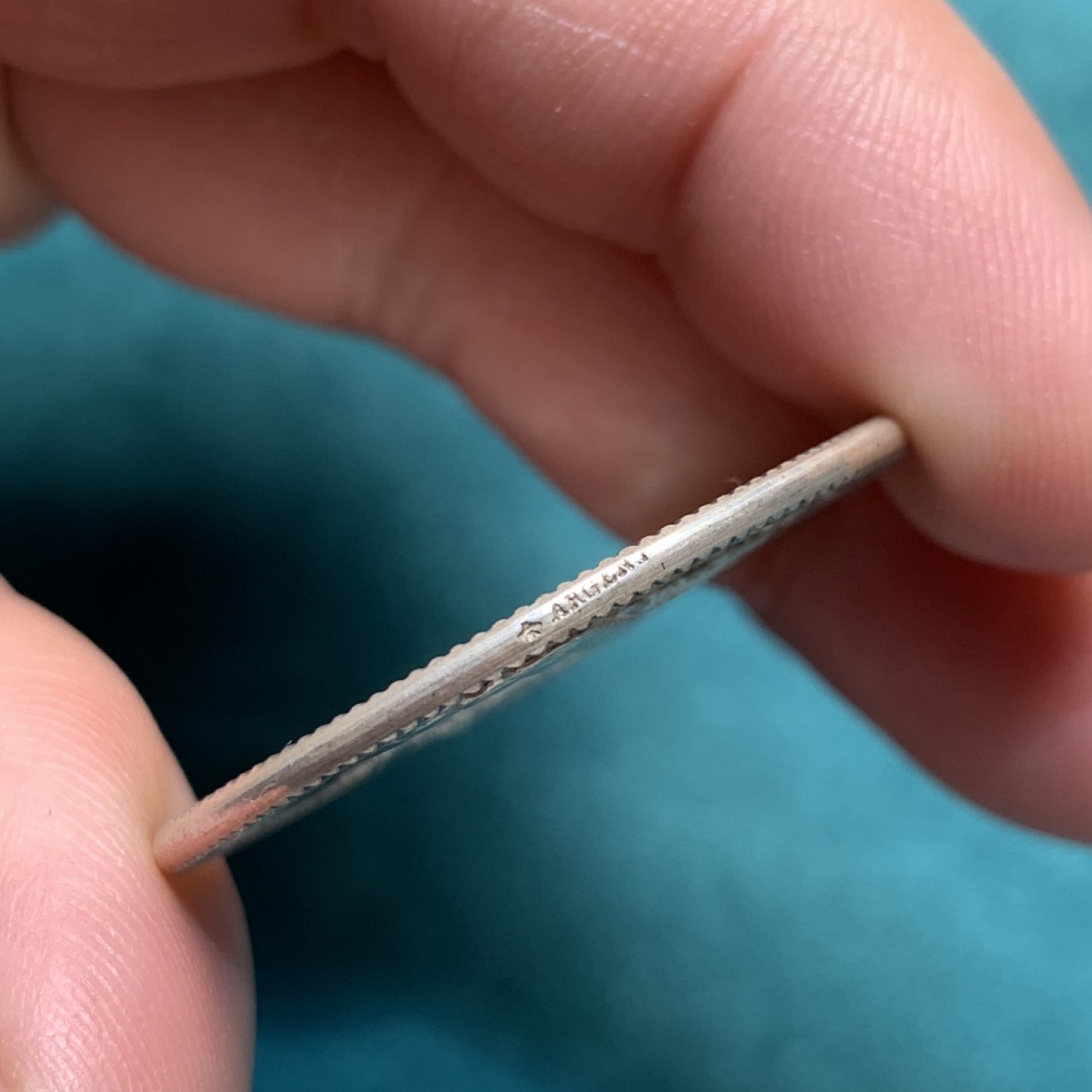 《竞宝斋》第150场-周日，周一，周四 3场 (全场包邮) 法国 1880年里昂医院纪念希尔德贝尔特夫妇 银质代用币（好品） 边铭：蜜蜂➕银标 重量：16.1gr 直径：35mm