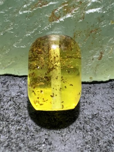 天然原皮乌克兰原矿蜜蜡桶珠一颗 - 天然原皮乌克兰原矿蜜蜡桶珠一颗