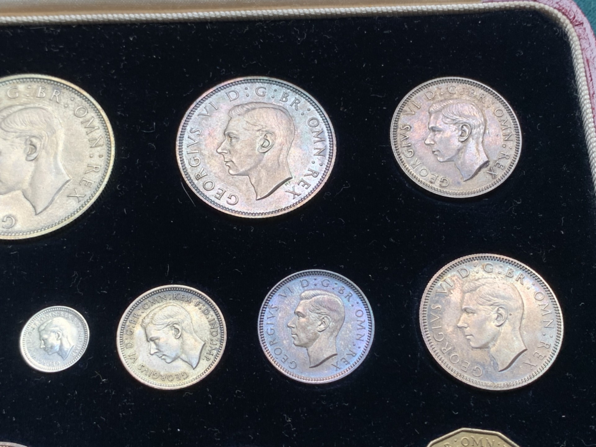 《竞宝斋》第150场-周日，周一，周四 3场 (全场包邮) 英国 1937 乔六登基纪念 15枚装套币  含洗脚币一套 目测为精制