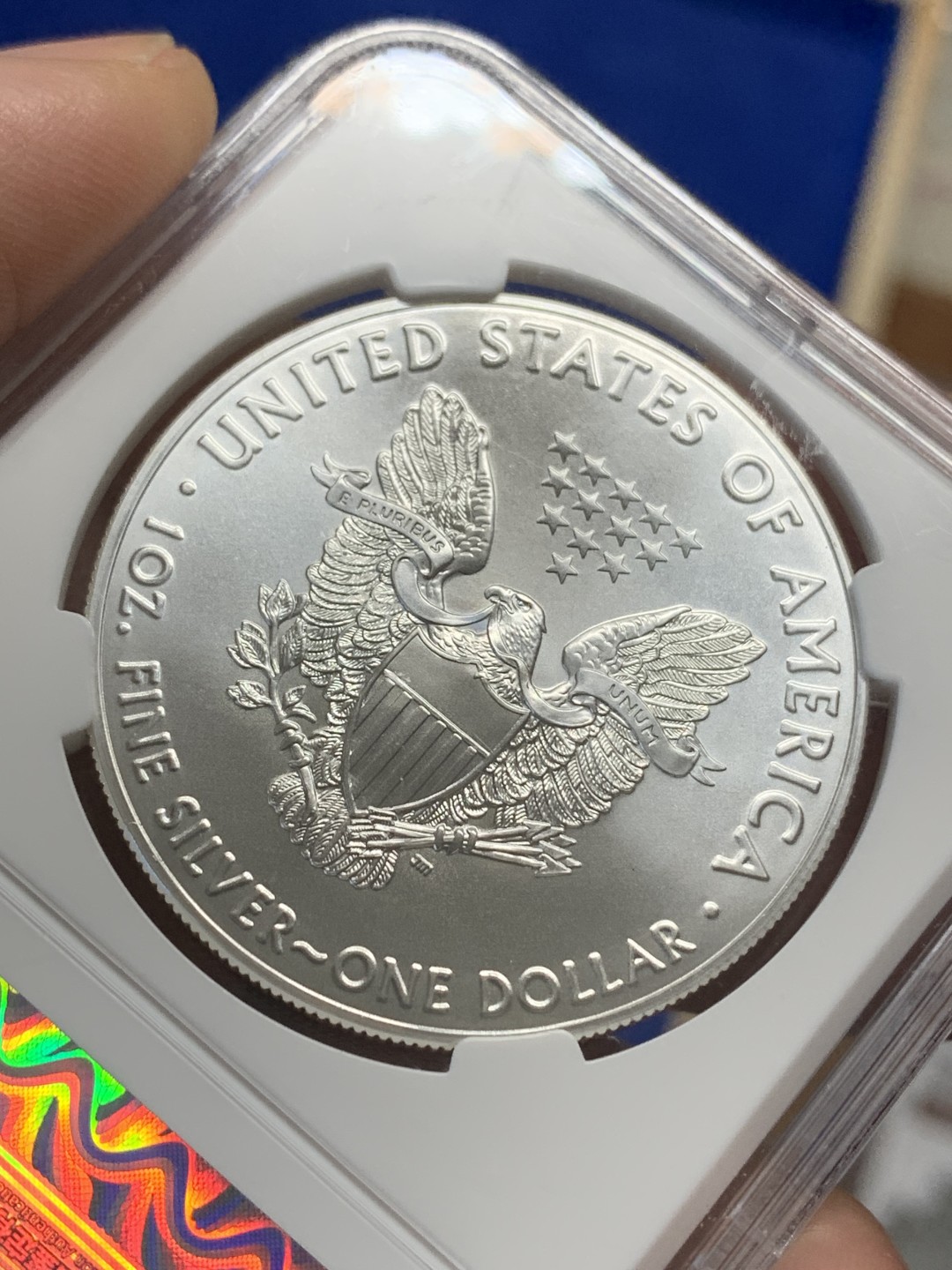 《竞宝斋》第150场-周日，周一，周四 3场 (全场包邮) 美国 2017年 行走 1美元银币 1盎司 31.1克 999银