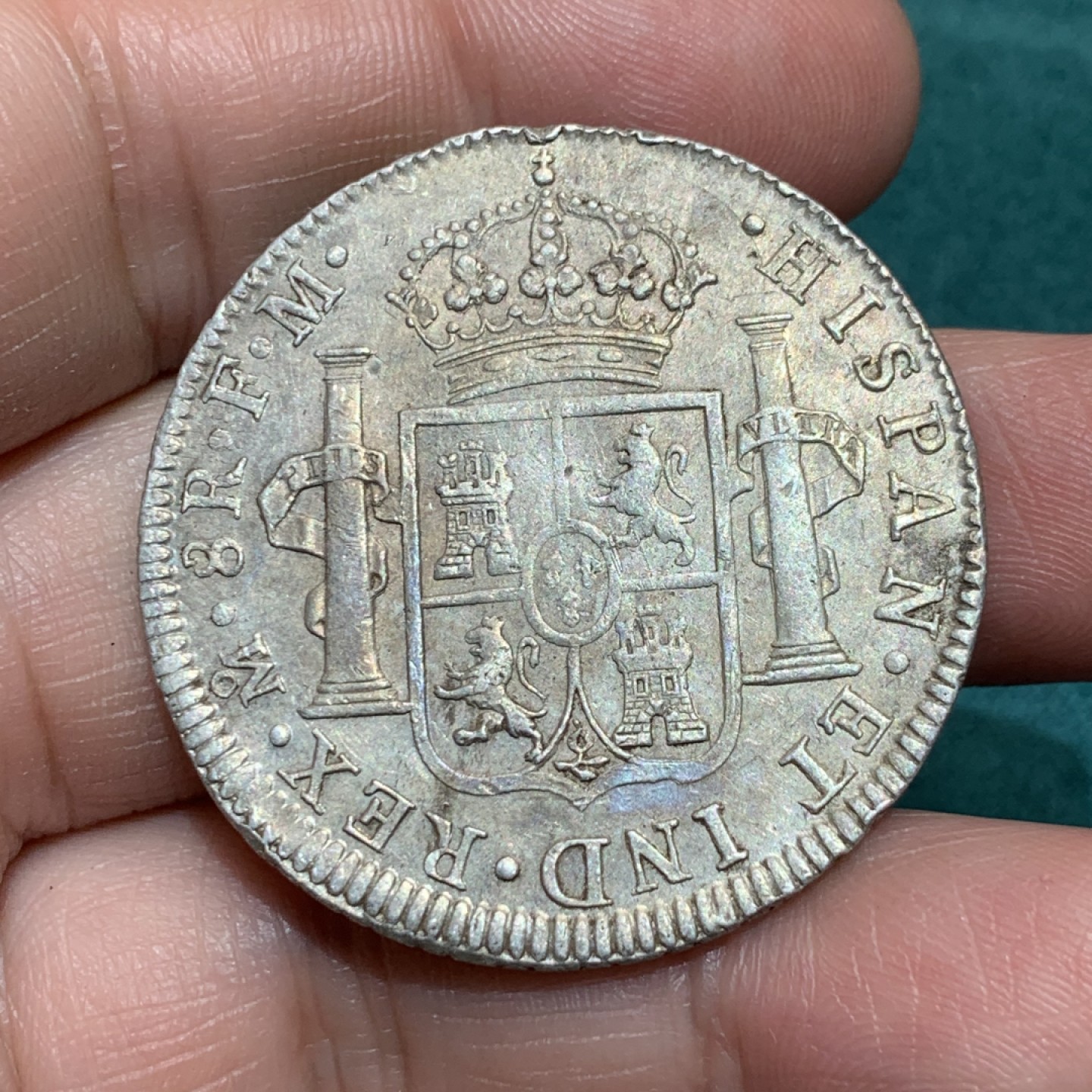 《竞宝斋》第150场-周日，周一，周四 3场 (全场包邮) 墨西哥 1798年 卡四 双柱 大银币深打带底光