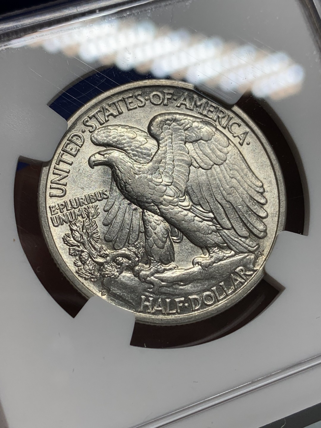 《竞宝斋》第150场-周日，周一，周四 3场 (全场包邮) NGC-AU58 美国1936-D年 行走女神半圆 原光好品