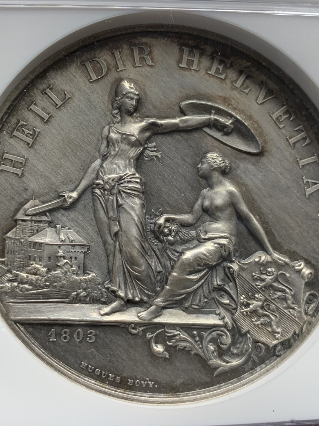 《竞宝斋》第150场-周日，周一，周四 3场 (全场包邮) NGC-UNC  瑞士1890年图尔高州射击节大银章