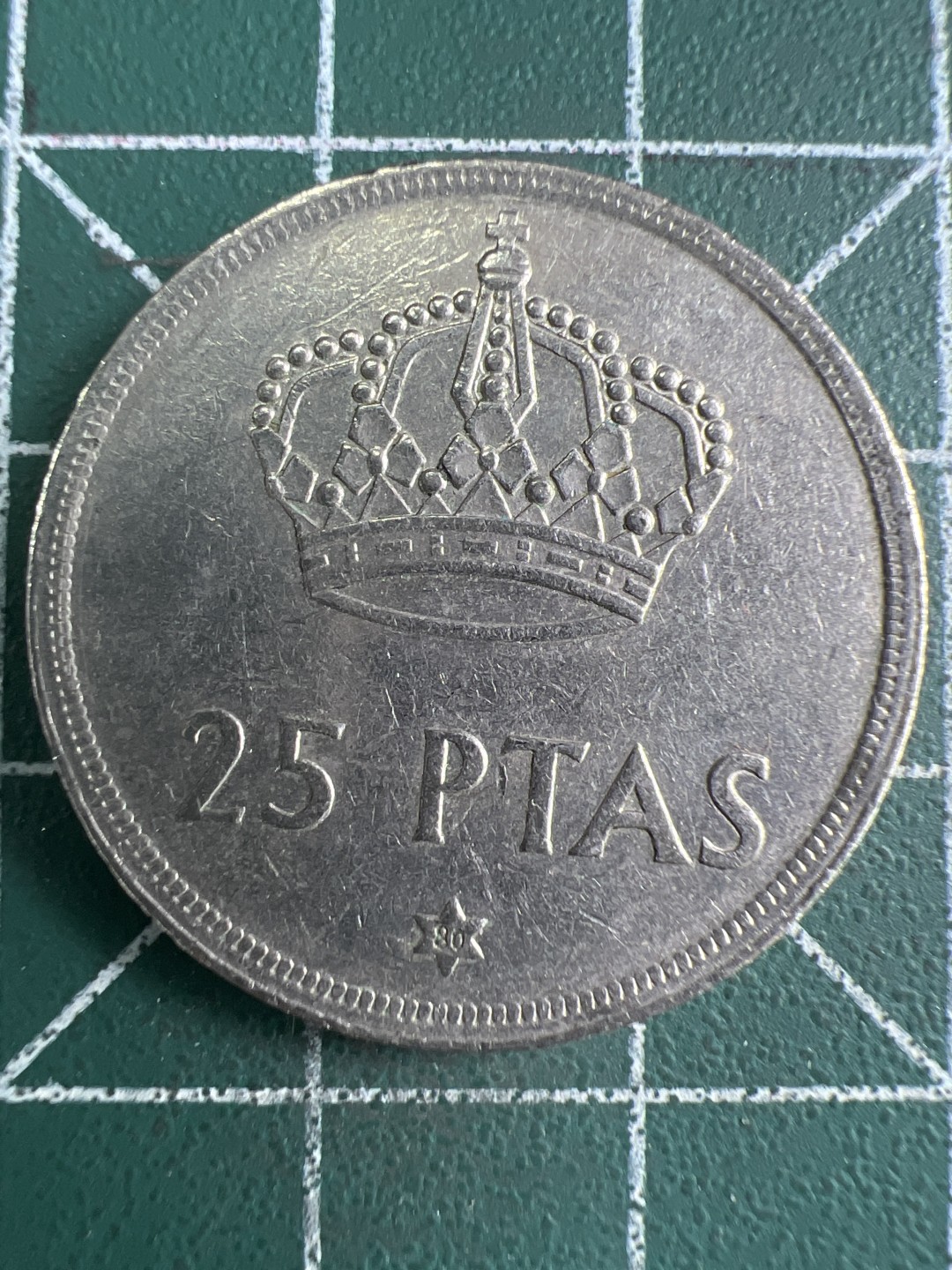 泡泡堂第274期  世界硬币 （无押金，捡漏，全场20包邮，偏远地区除外，接收代拍业务） 西班牙25比塞塔