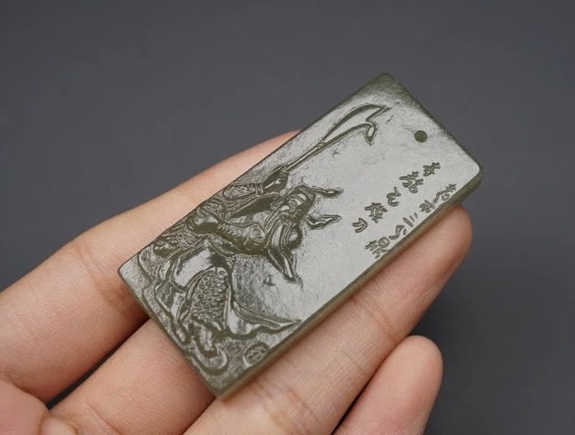 ｜冷门出品｜精选专拍·第贰拾柒场· 和田玉 关公玉牌挂件