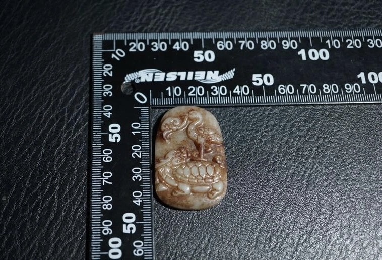 ｜冷门出品｜精选专拍·第贰拾柒场· 明清工老和田玉龟鹤玉牌挂件