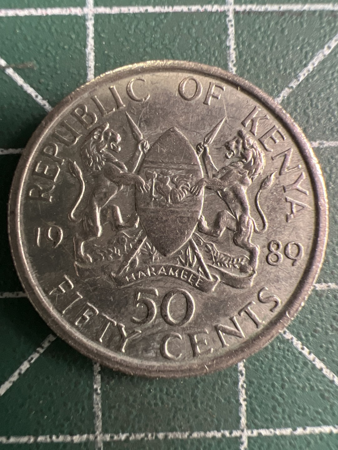 泡泡堂第274期  世界硬币 （无押金，捡漏，全场20包邮，偏远地区除外，接收代拍业务） 肯尼亚50分