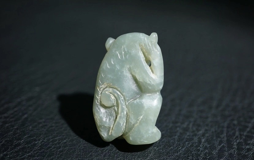 ｜冷门出品｜精选专拍·第贰拾柒场· 明清工老和田玉玉猴挂件