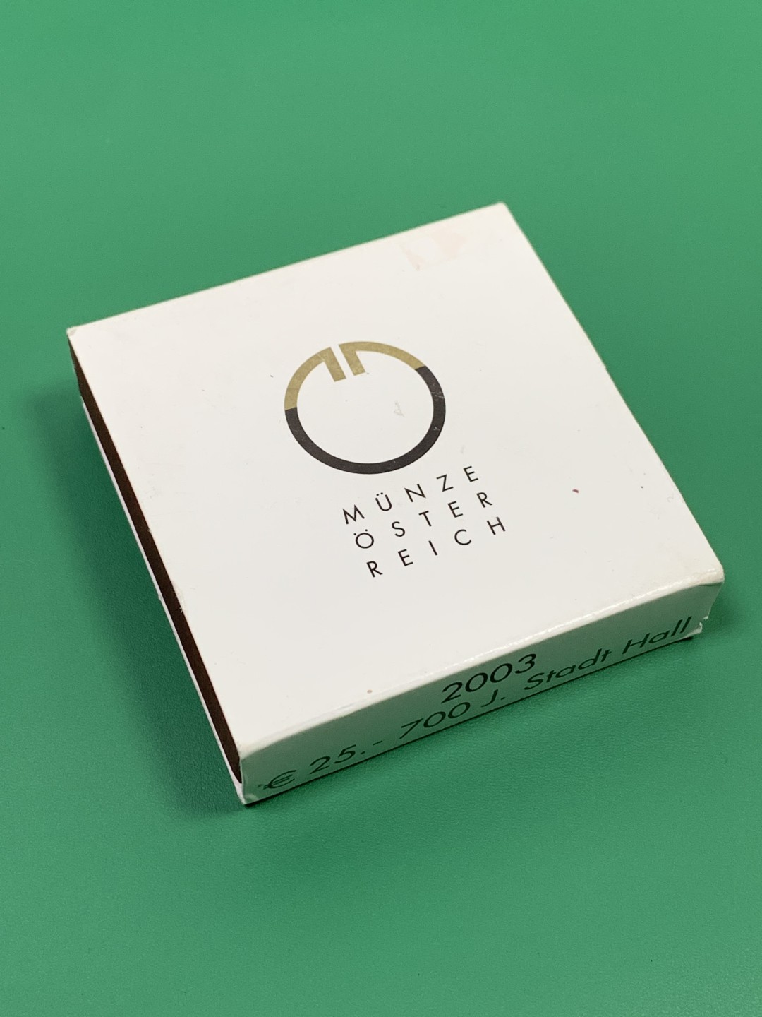 《竞宝斋》第151场-周日，周一，周四 3场 (全场包邮) 原盒证书 奥地利2003年 铌双色纪念币25欧元 非常稀少