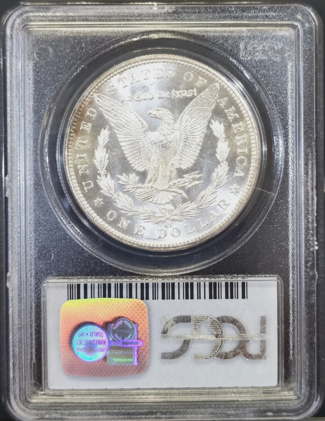 博洋堂世界钱币拍卖第022期（全场包邮） PCGS MS65 美国1883年CC厂摩根大银币 稀少卡森厂 丝滑底板 完美状态 2月份ha同分刚刚成交840美金不含邮费 