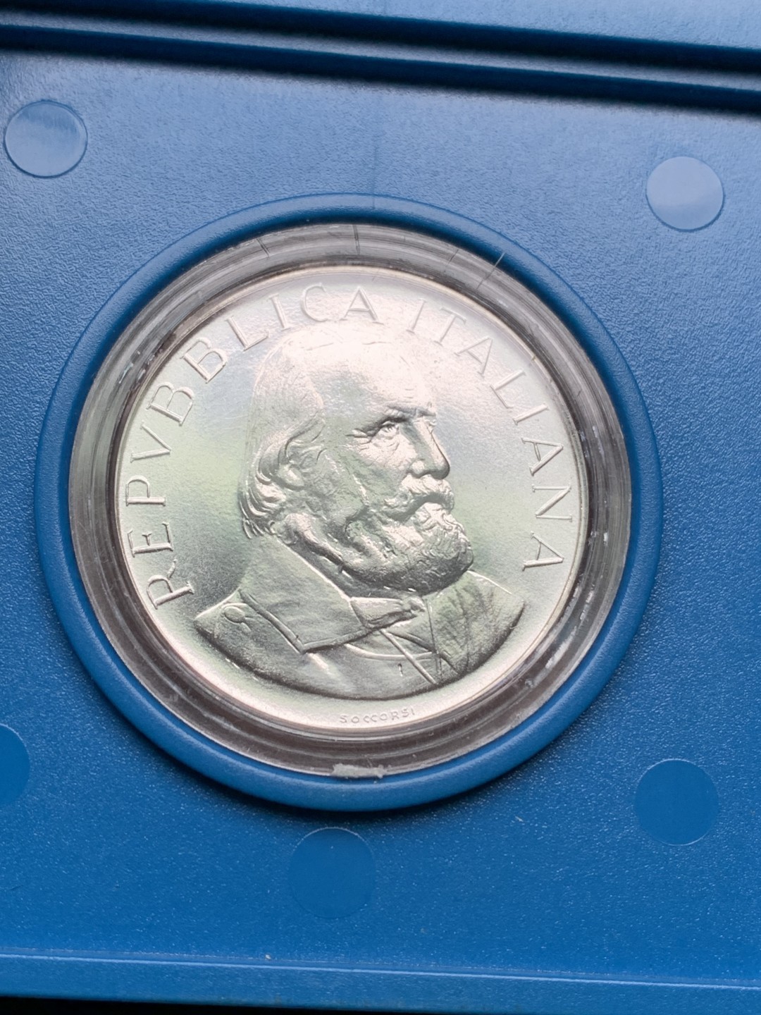 《竞宝斋》第151场-周日，周一，周四 3场 (全场包邮) 意大利1982年 著名人物纪念 500里拉银币