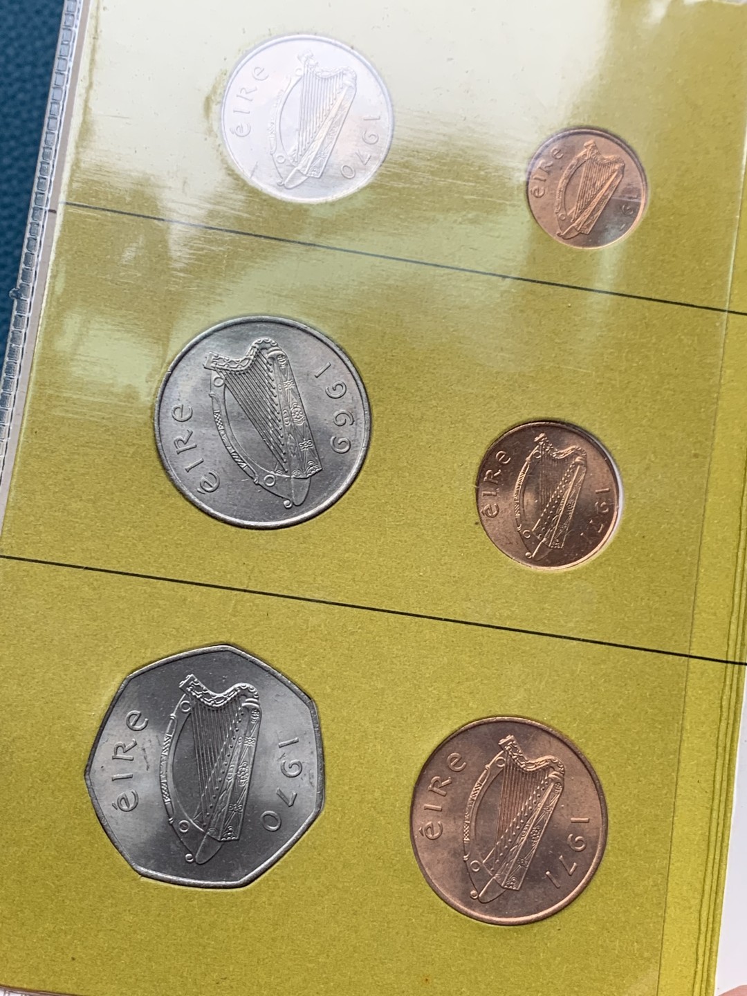 《竞宝斋》第151场-周日，周一，周四 3场 (全场包邮) 卡装爱尔兰 1969-1971年 六枚套 