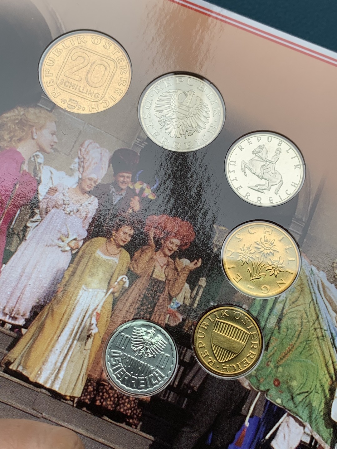 《竞宝斋》第151场-周日，周一，周四 3场 (全场包邮) 卡装 奥地利1999年 六枚套 原厂封装