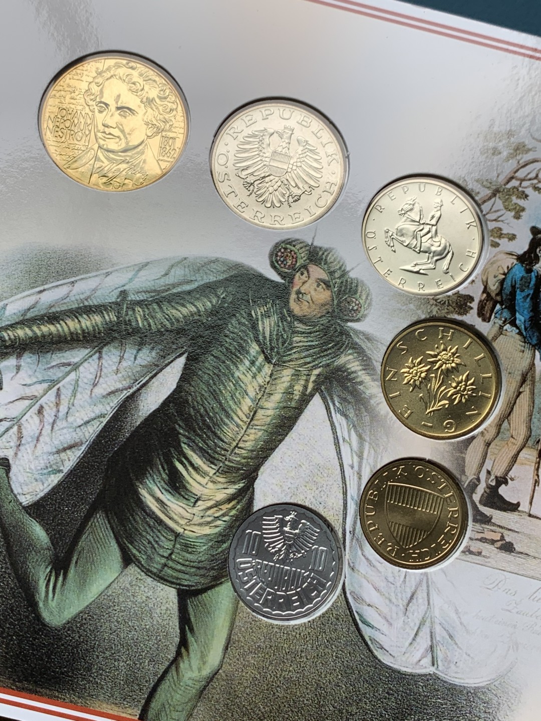 《竞宝斋》第151场-周日，周一，周四 3场 (全场包邮) 卡装 奥地利2001年 六枚套 原厂封装