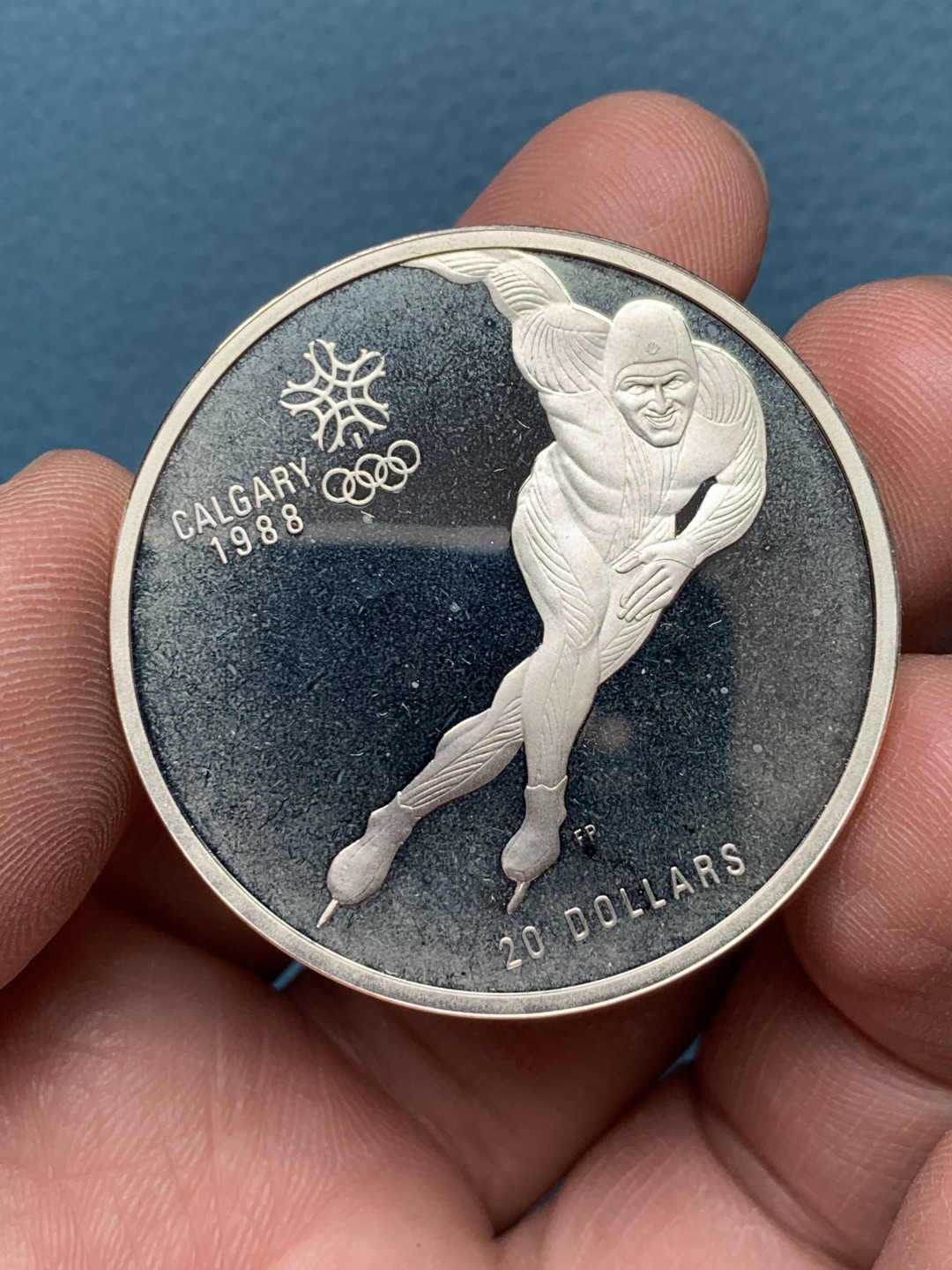 《竞宝斋》第151场-周日，周一，周四 3场 (全场包邮) 加拿大1988年冬奥会纪念银币 34.1克 925银