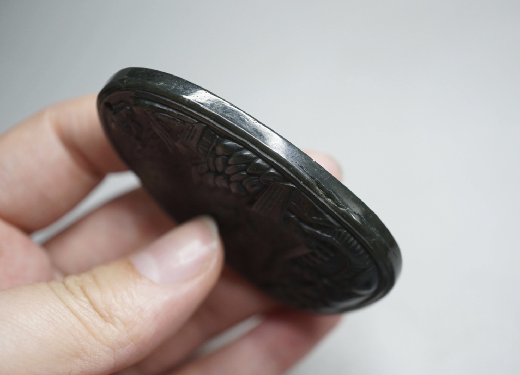 ｜冷门出品｜精选专拍·第贰拾捌场· 和田青玉浮雕山水纹饰大玉牌