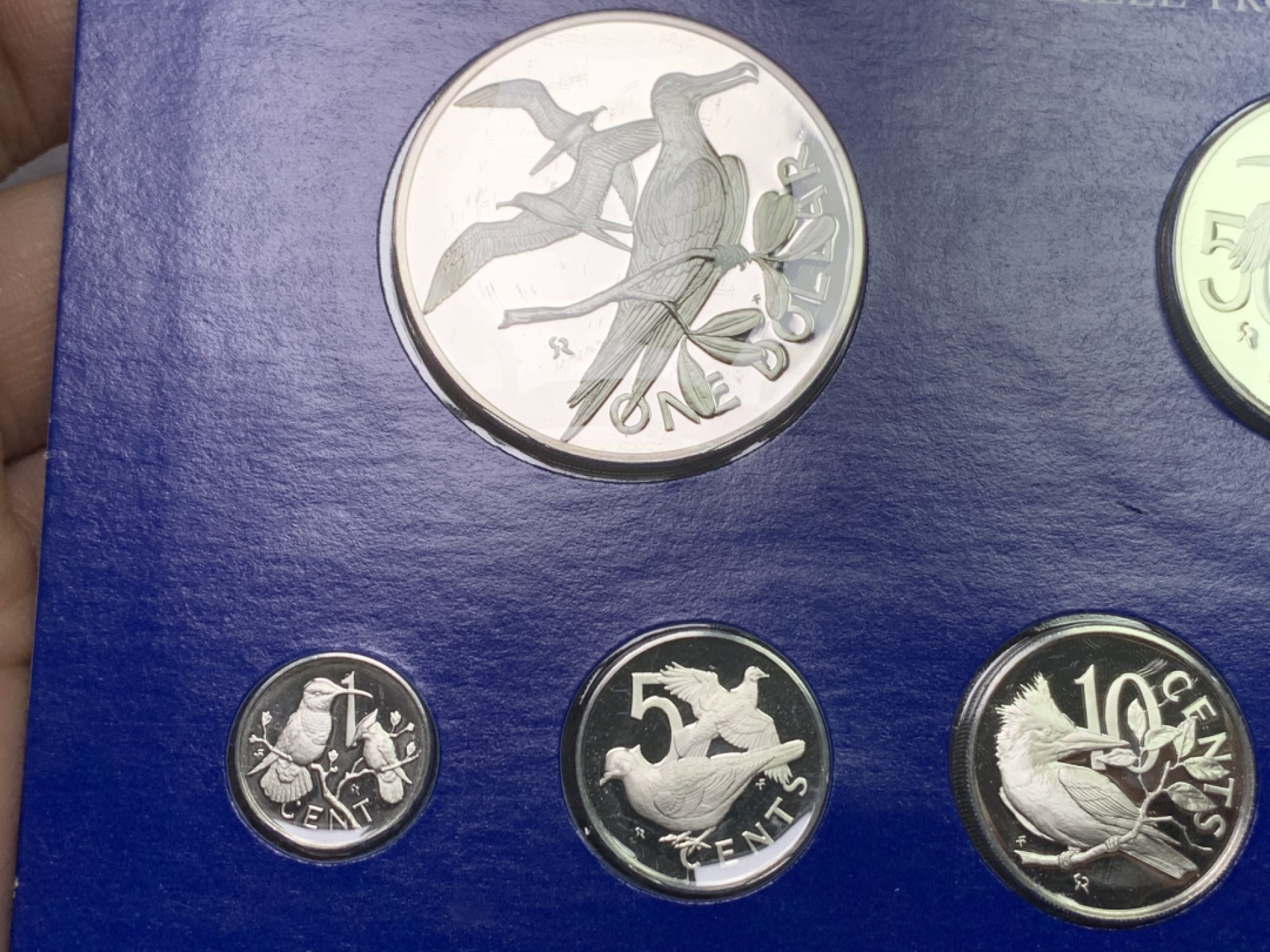 《竞宝斋》第151场-周日，周一，周四 3场 (全场包邮) 原盒 维京群岛1978年 六枚套 精制银币 非常漂亮