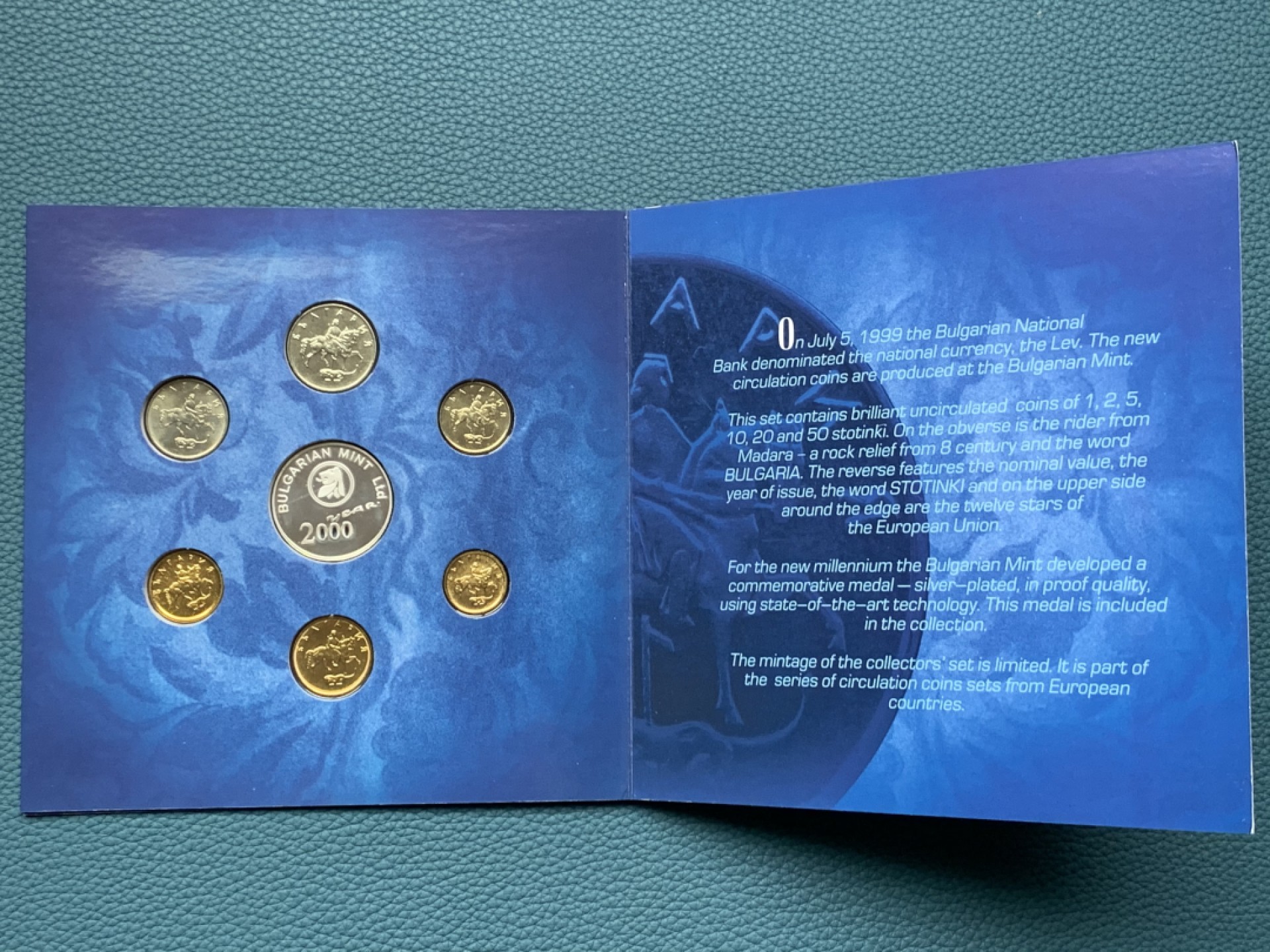 《竞宝斋》第151场-周日，周一，周四 3场 (全场包邮) 卡装 保加利亚2000年 迎接千禧年 七枚套原厂封装 暴涨品种 找不到一模一样的成交记录