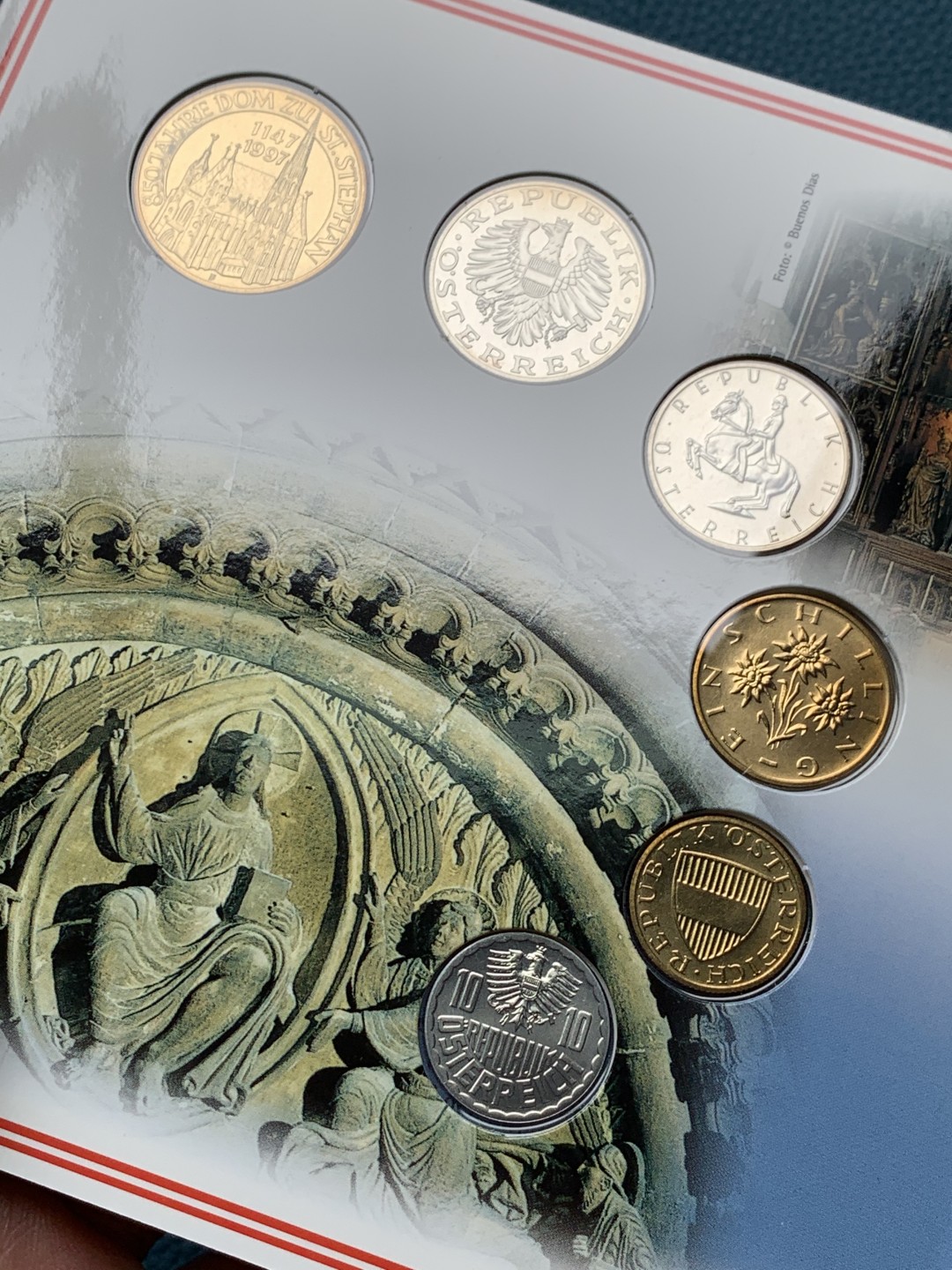 《竞宝斋》第151场-周日，周一，周四 3场 (全场包邮) 卡装 奥地利1997年 六枚不同面值 原厂封装