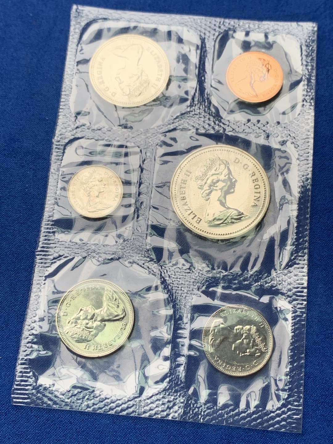 《竞宝斋》第151场-周日，周一，周四 3场 (全场包邮) 加拿大1978年 六枚套不同面值 造币厂封装