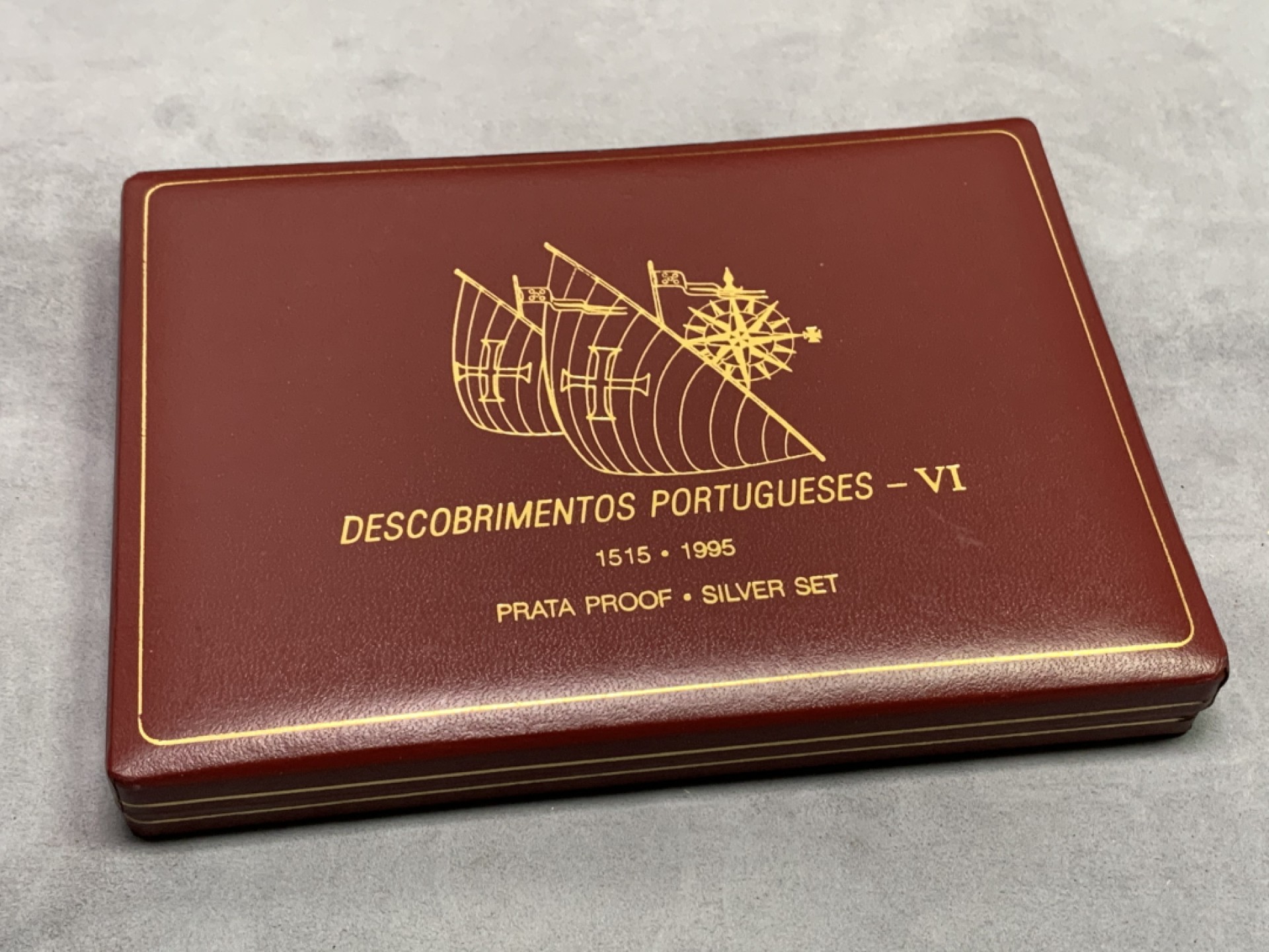 《竞宝斋》第151场-周日，周一，周四 3场 (全场包邮) 原盒 葡萄牙1995年 大航海系列 200埃斯库多 精制大银币 24.5克 四枚一组