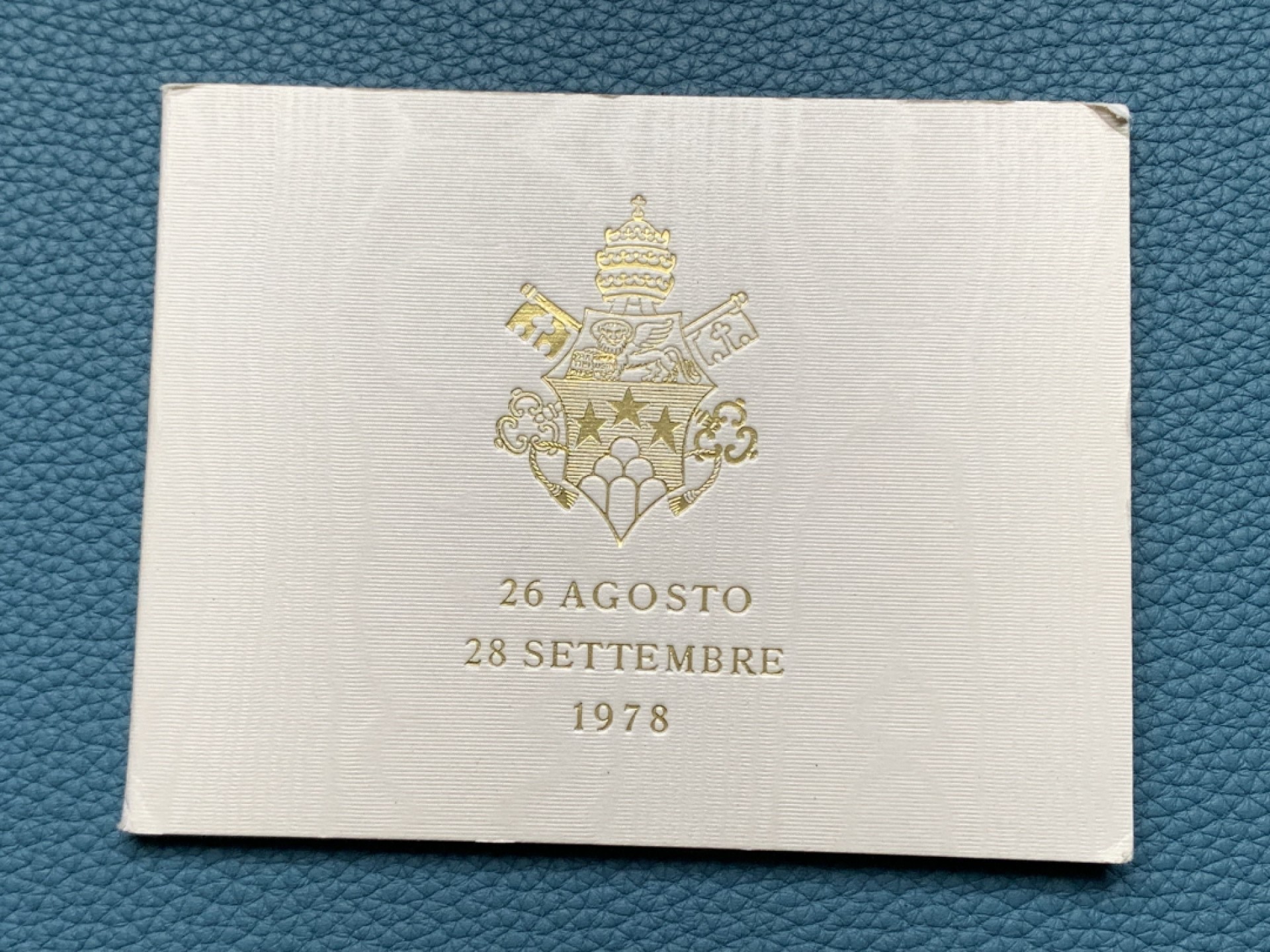 《竞宝斋》第151场-周日，周一，周四 3场 (全场包邮) 卡装 梵蒂冈1978年 约翰保罗一世 1000里拉 银币