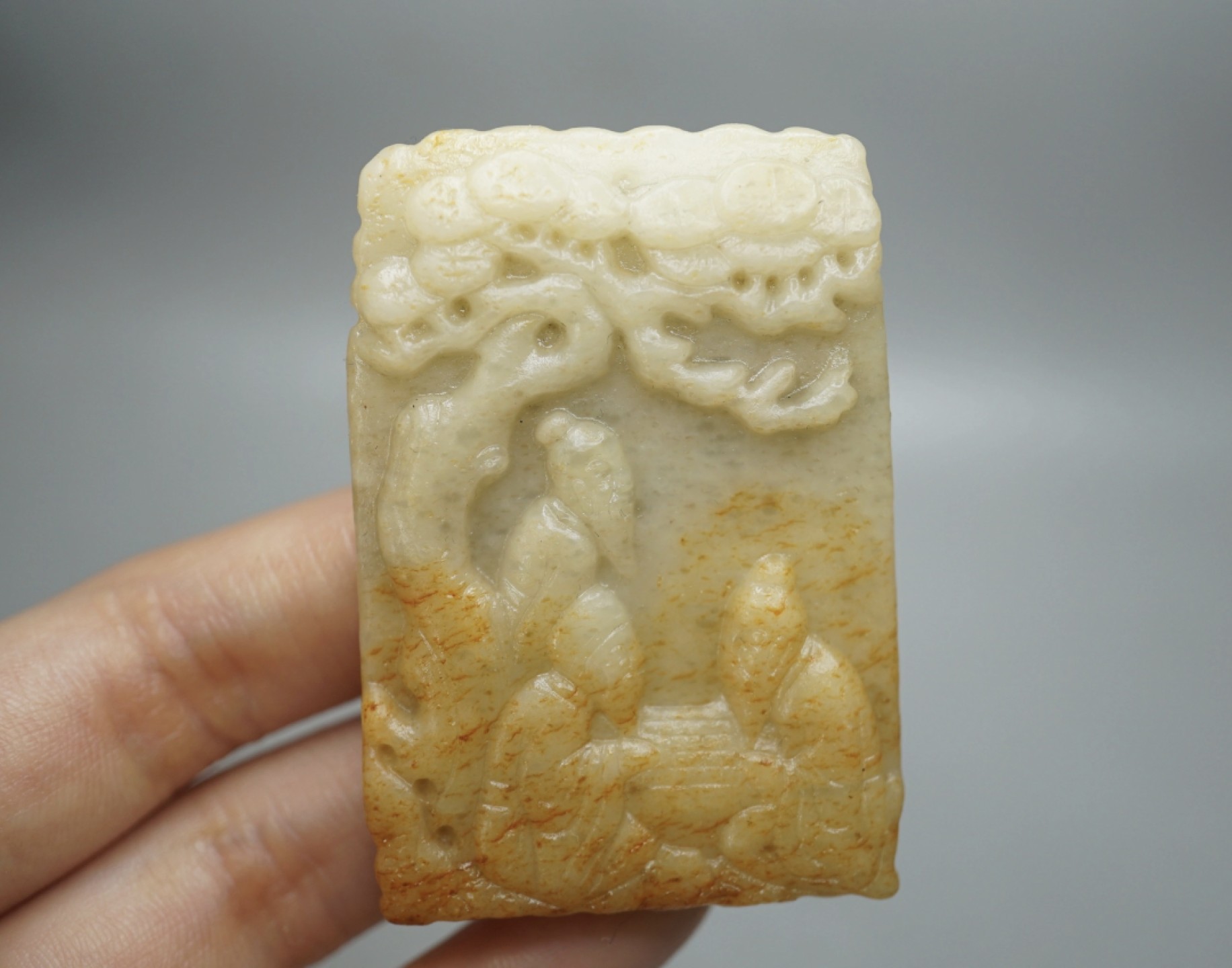 ｜冷门出品｜精选专拍·第贰拾捌场· 和田玉浮雕翁公牌子
