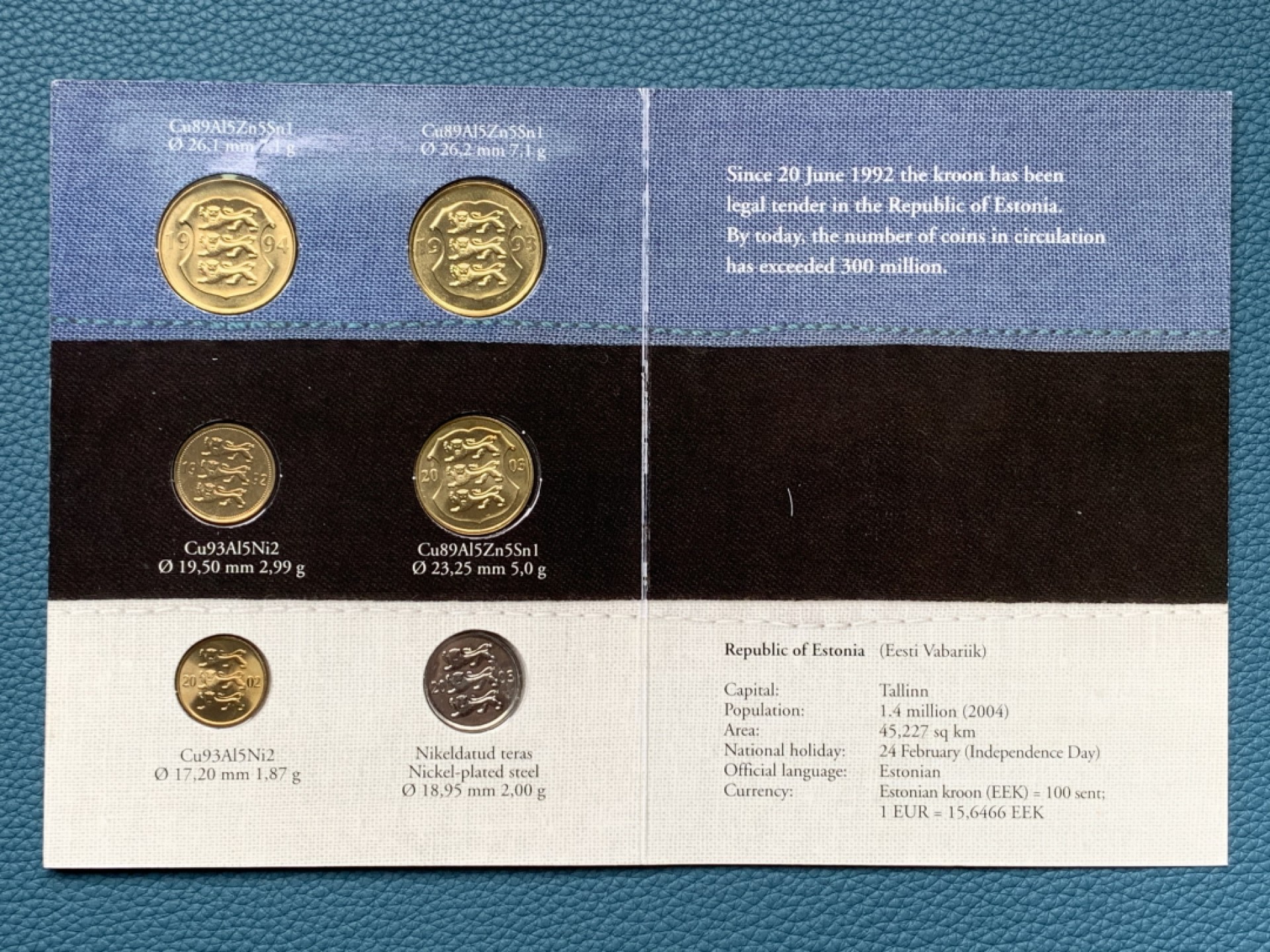 《竞宝斋》第151场-周日，周一，周四 3场 (全场包邮) 爱沙尼亚原封套币，BU品质