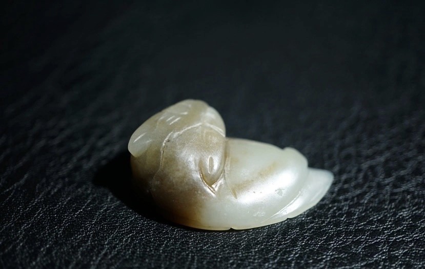 ｜冷门出品｜精选专拍·第贰拾捌场· 明清工老和田玉秋叶猫挂件