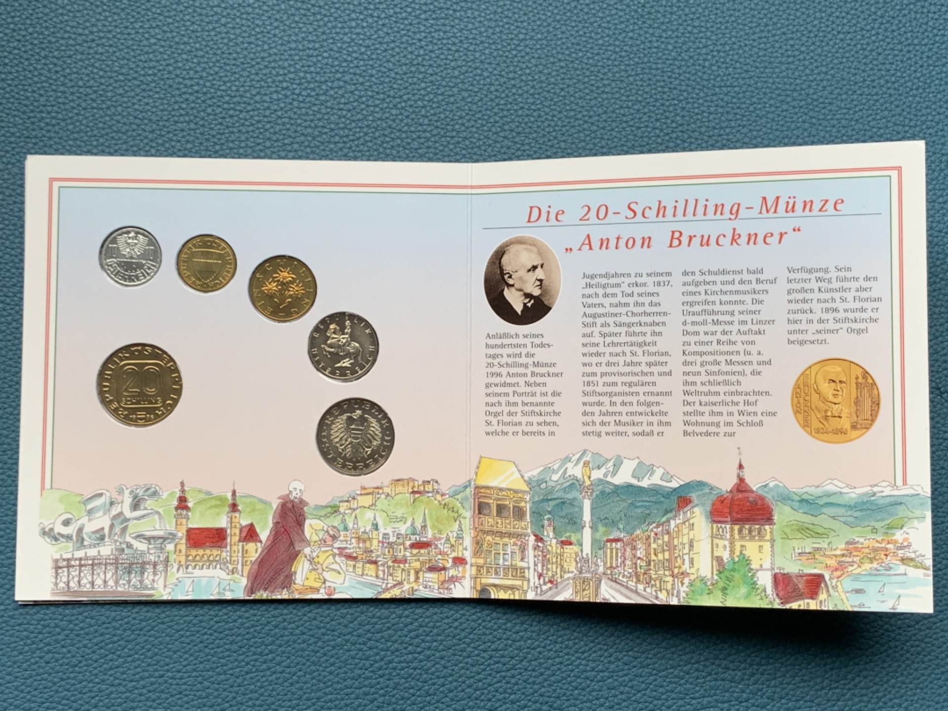 《竞宝斋》第151场-周日，周一，周四 3场 (全场包邮) 卡装 奥地利1996年 六枚套 原厂封装