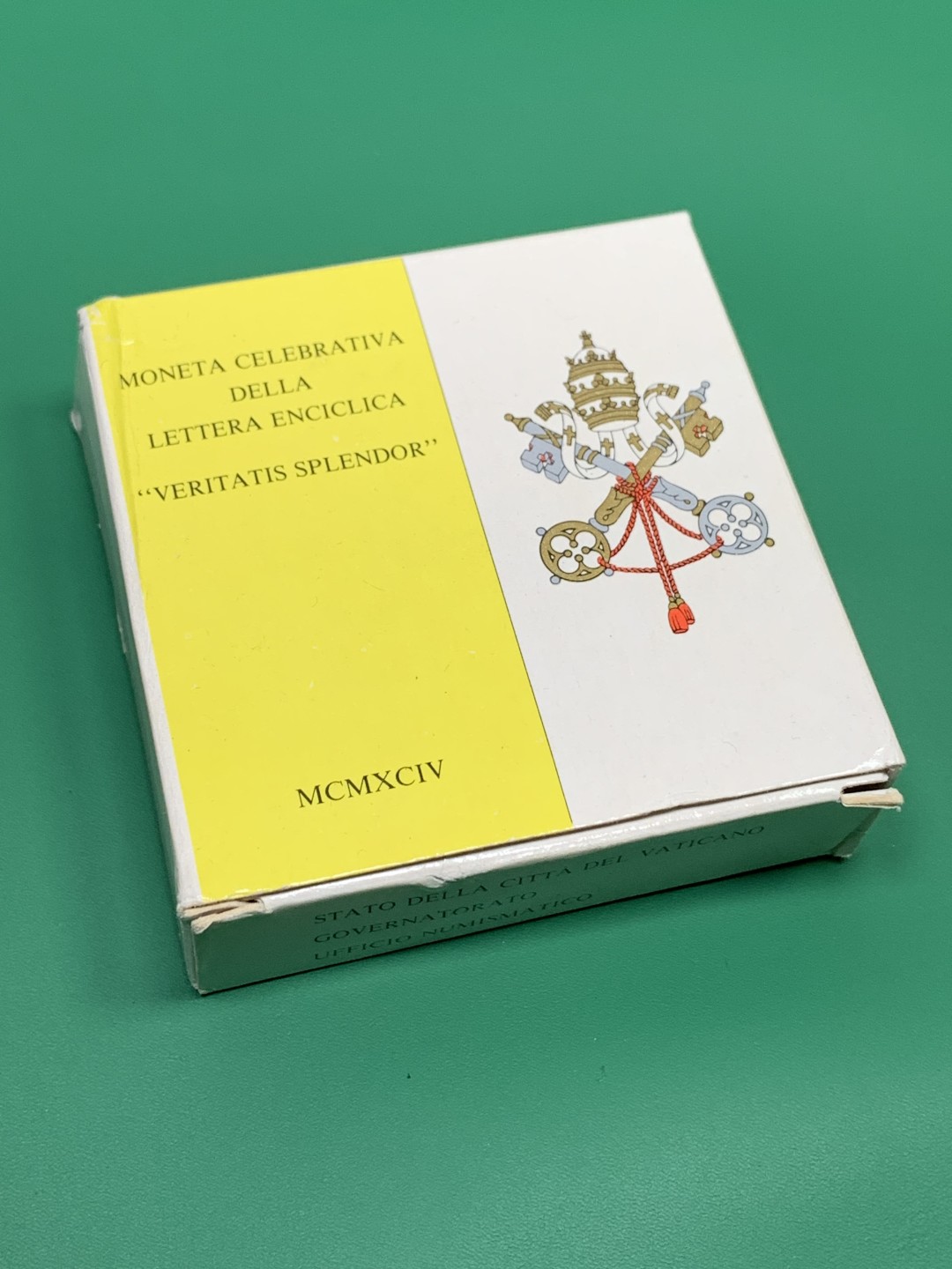 《竞宝斋》第151场-周日，周一，周四 3场 (全场包邮) 原盒 梵蒂冈1994年 耶稣降生 500里拉 银币 少见品种
