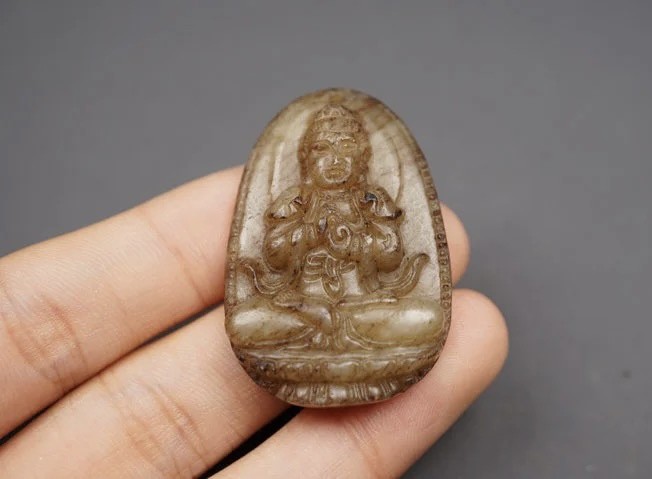｜冷门出品｜精选专拍·第贰拾捌场· 和田玉 观音玉牌挂件