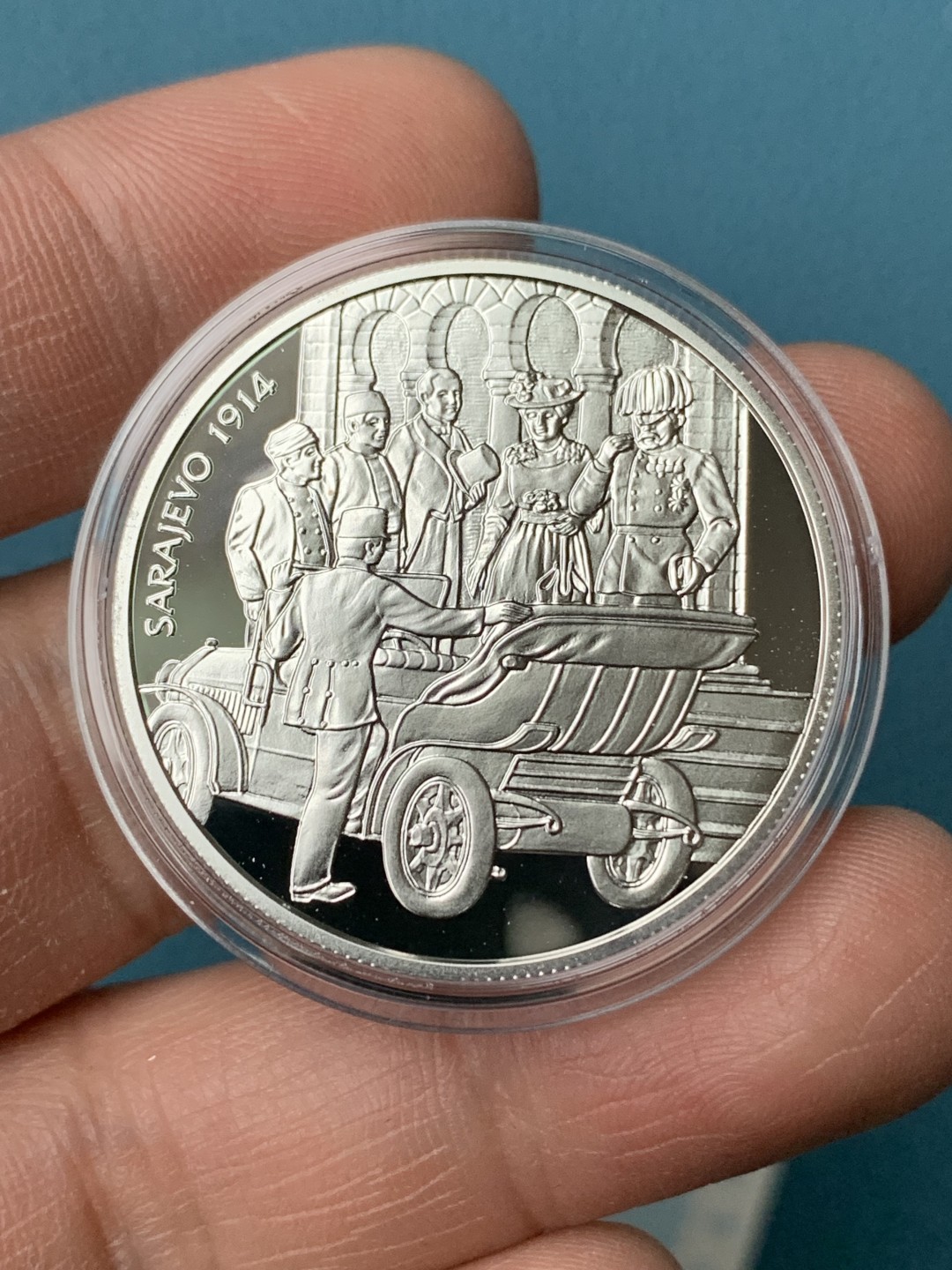 《竞宝斋》第151场-周日，周一，周四 3场 (全场包邮) 木盒 奥地利1999年 100先令精制大银币