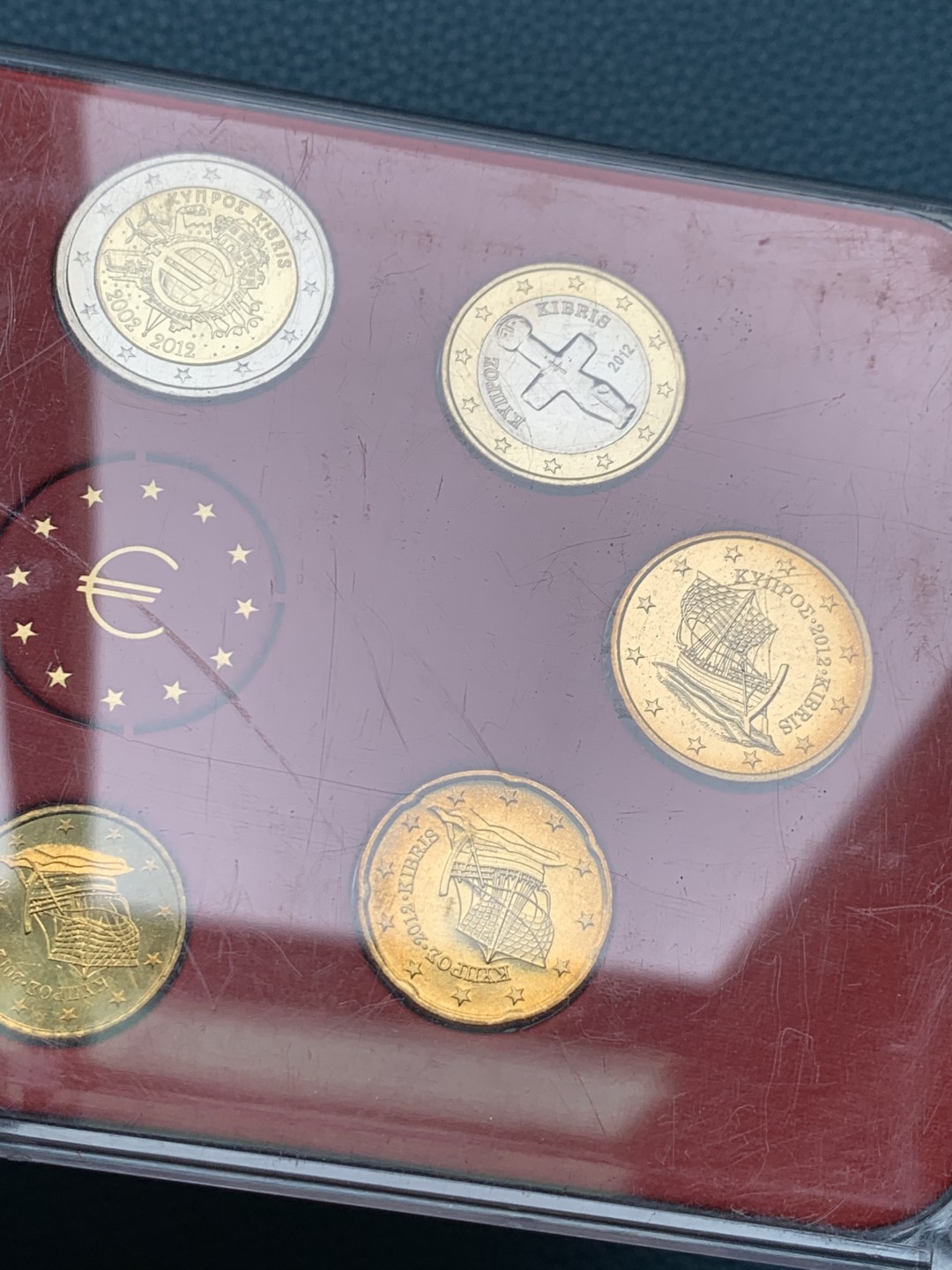 《竞宝斋》第151场-周日，周一，周四 3场 (全场包邮) 塞浦路斯 2015年 欧元八枚套 非常漂亮