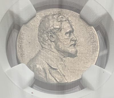 瓶子🏺第86期拍卖会 - 德国1904年卡尔鲁格银章NGC MS62