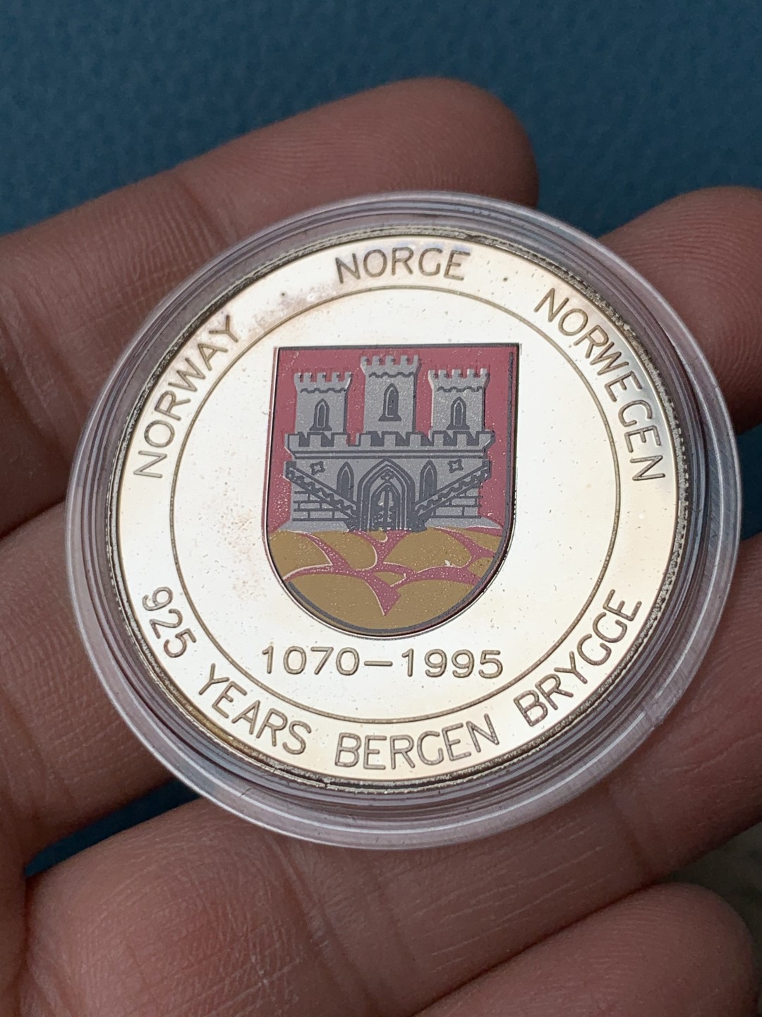 《竞宝斋》第151场-周日，周一，周四 3场 (全场包邮) 木盒 挪威1994年 大帆船20艾古 精制彩色大银币 非常稀少