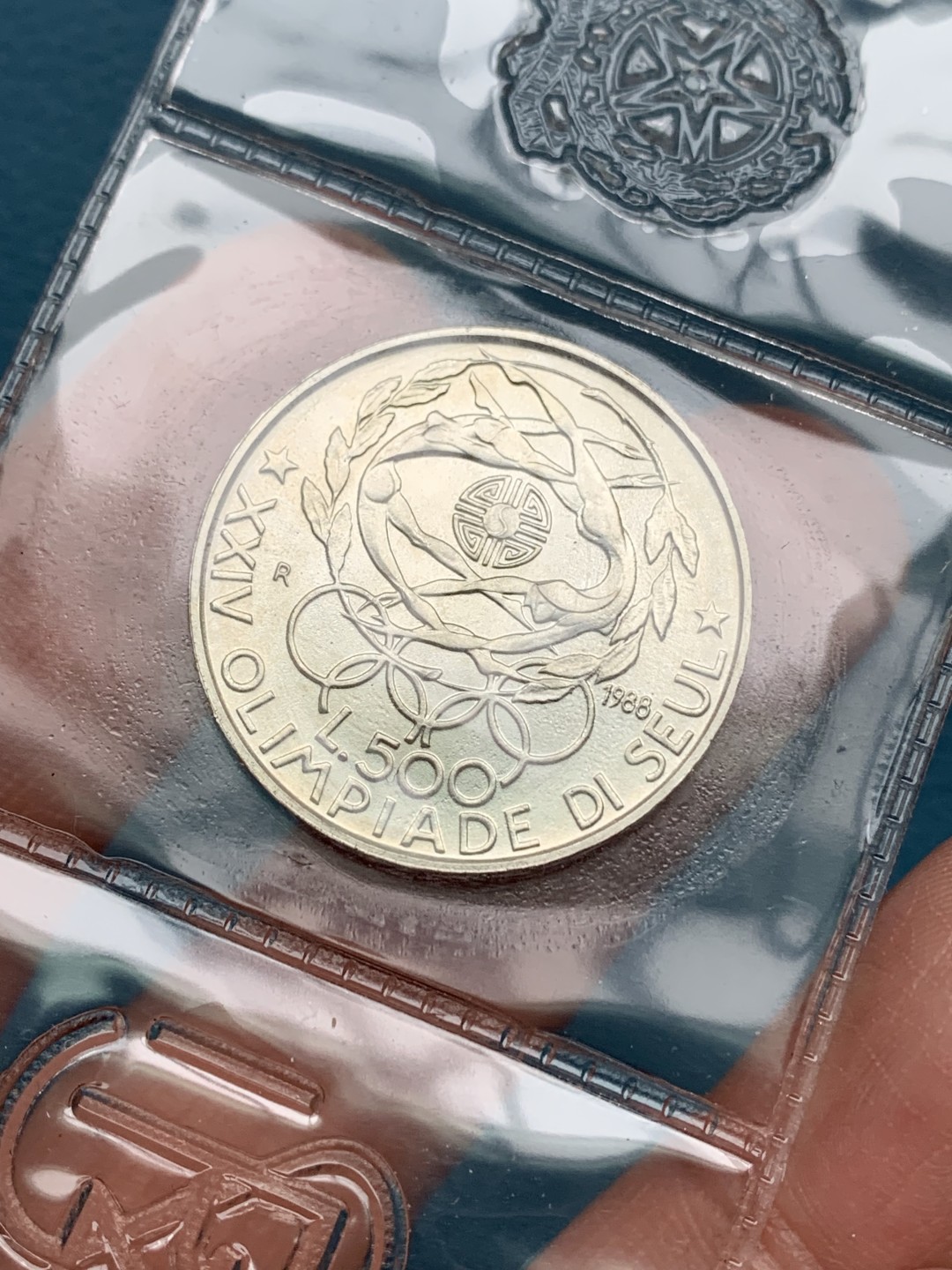 《竞宝斋》第151场-周日，周一，周四 3场 (全场包邮) 意大利1988年 奥运纪念 500里拉银币