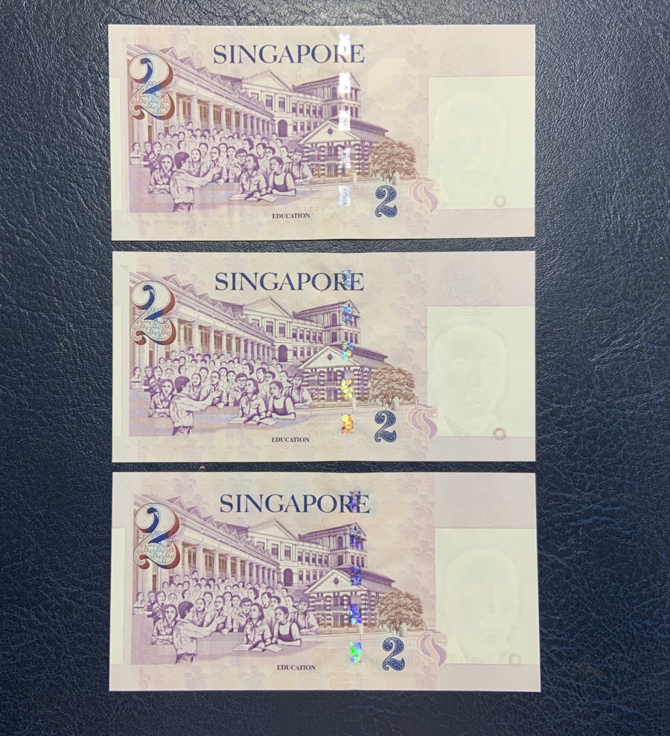 收藏联盟Quantum Auction 第248期拍卖 新加坡2000年2元千禧年纪念钞 品相全新UNC 几乎全同号 带原册