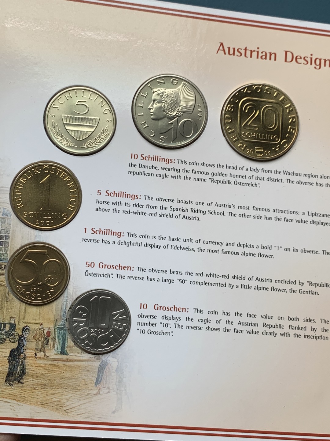 《竞宝斋》第151场-周日，周一，周四 3场 (全场包邮) 卡装 奥地利2001年 六枚套 原厂封装