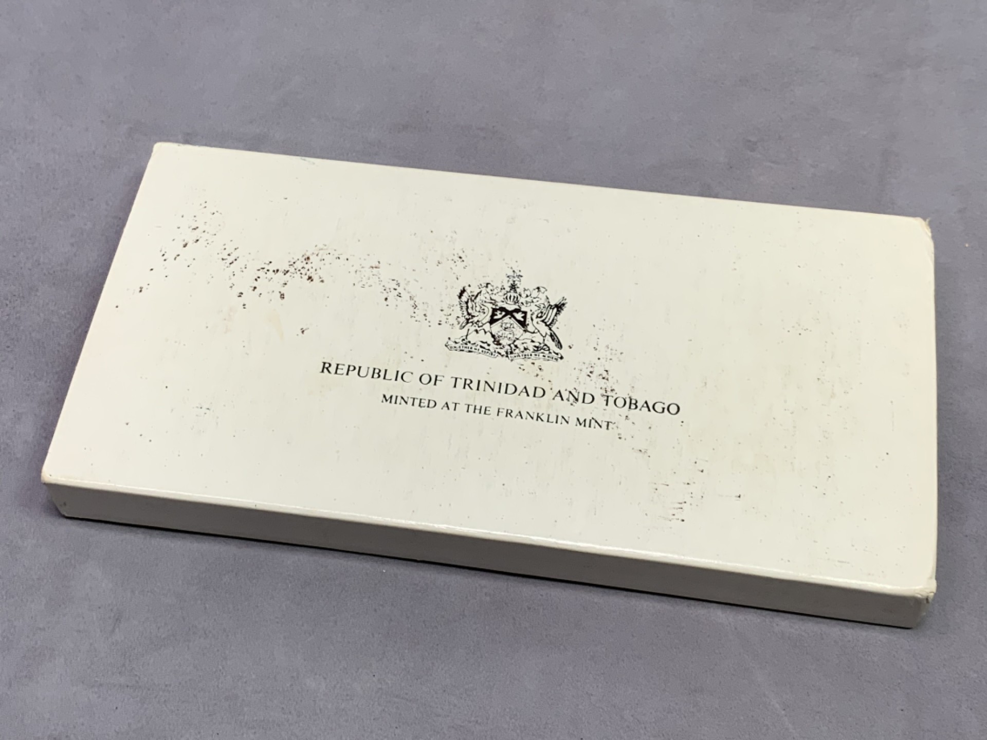 《竞宝斋》第151场-周日，周一，周四 3场 (全场包邮) 原盒 特立尼牙和多巴哥 1980年八枚套 其中最大两枚5元和10元都是银币