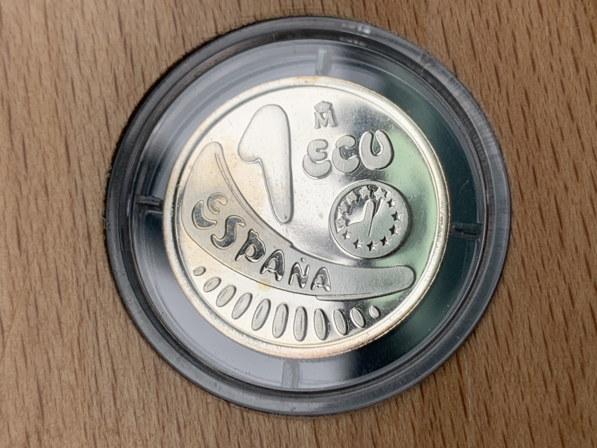 《竞宝斋》第151场-周日，周一，周四 3场 (全场包邮) 原盒 西班牙1989年 骑牛1艾古 精制银币