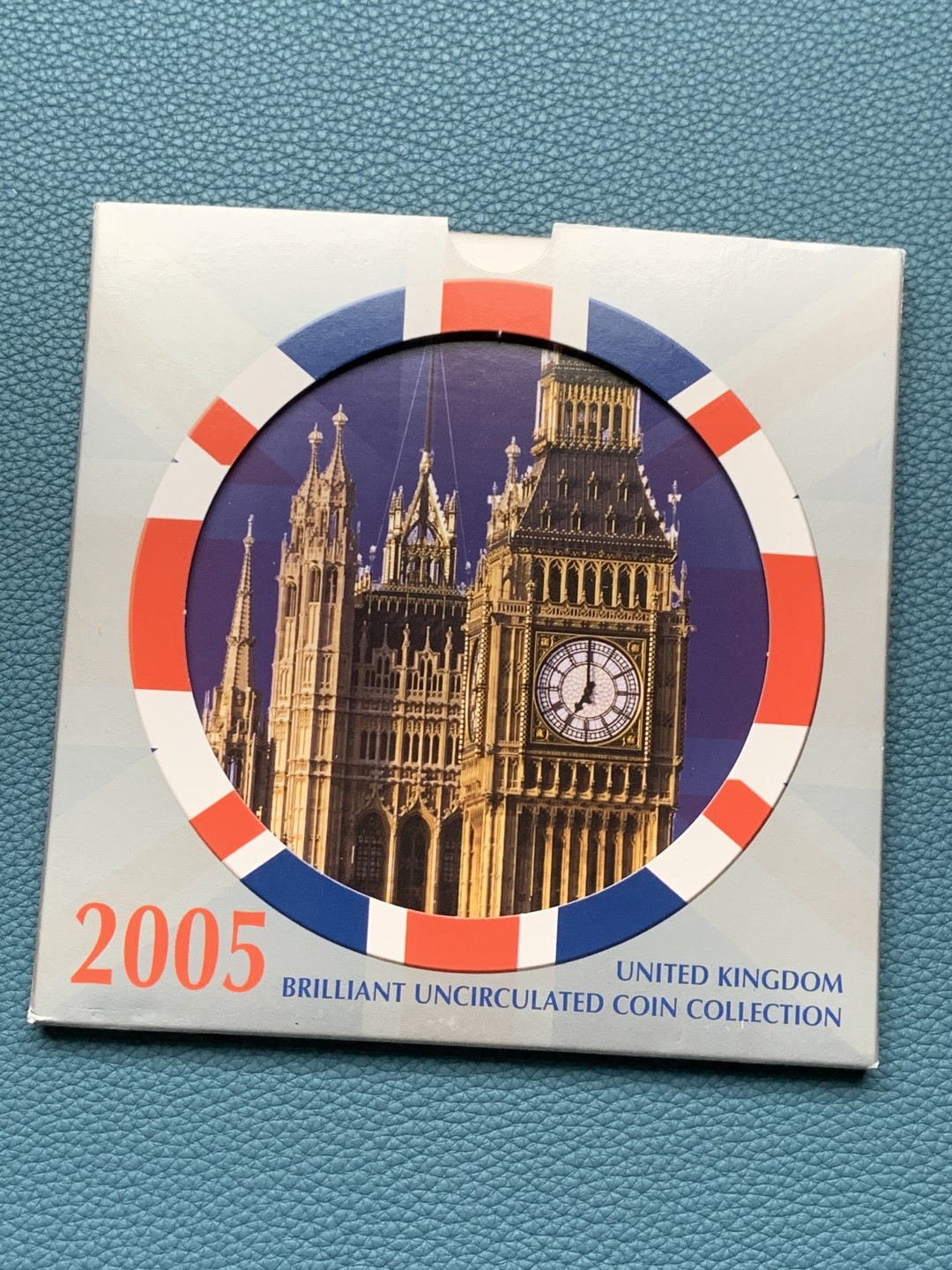 《竞宝斋》第151场-周日，周一，周四 3场 (全场包邮) 卡装 英国2005年 十枚套 最大面值两枚2镑纪念币 较少的年份